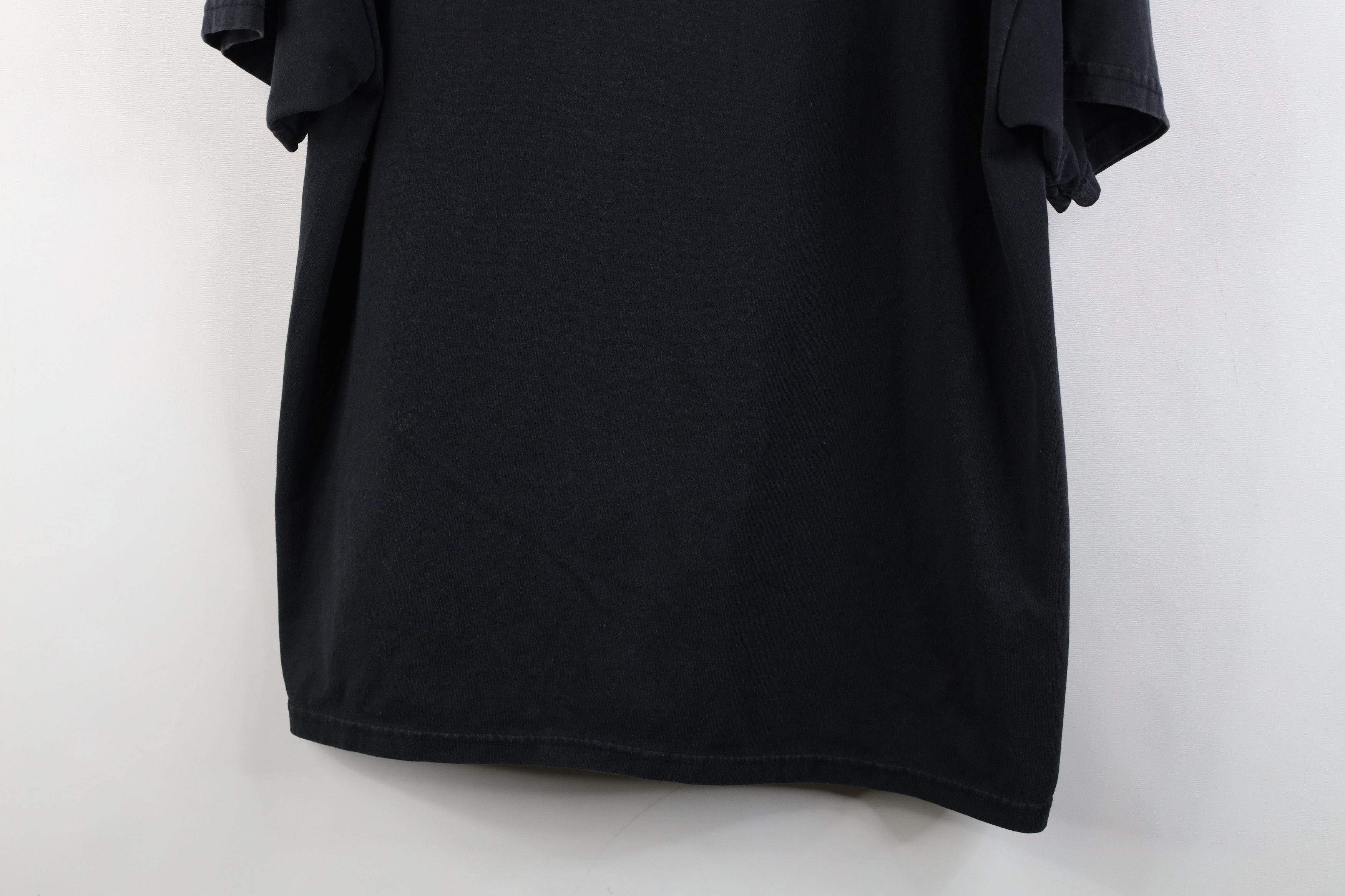 Hanes Vintage 90s Y2K Hanes Heavyweight Short Sleeve T-Shirt Black Size US L / EU 52-54 / 3 - 3 Thumbnail