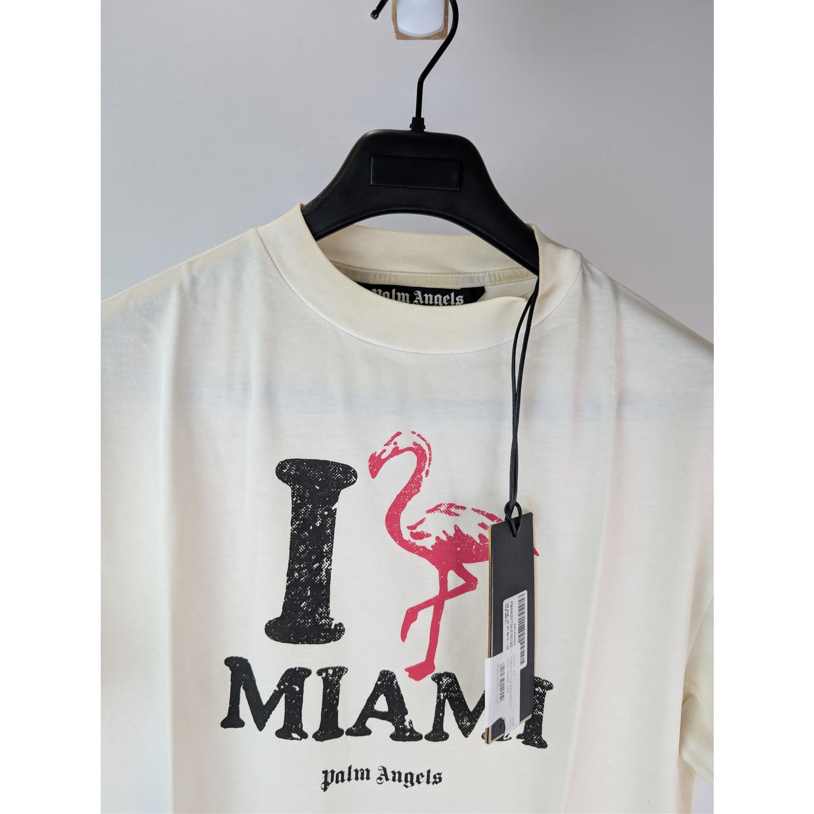 Palm Angels o1rshd1 Dos Miami T-Shirt in Off White / Fuch Size US S / EU 44-46 / 1 - 7 Thumbnail