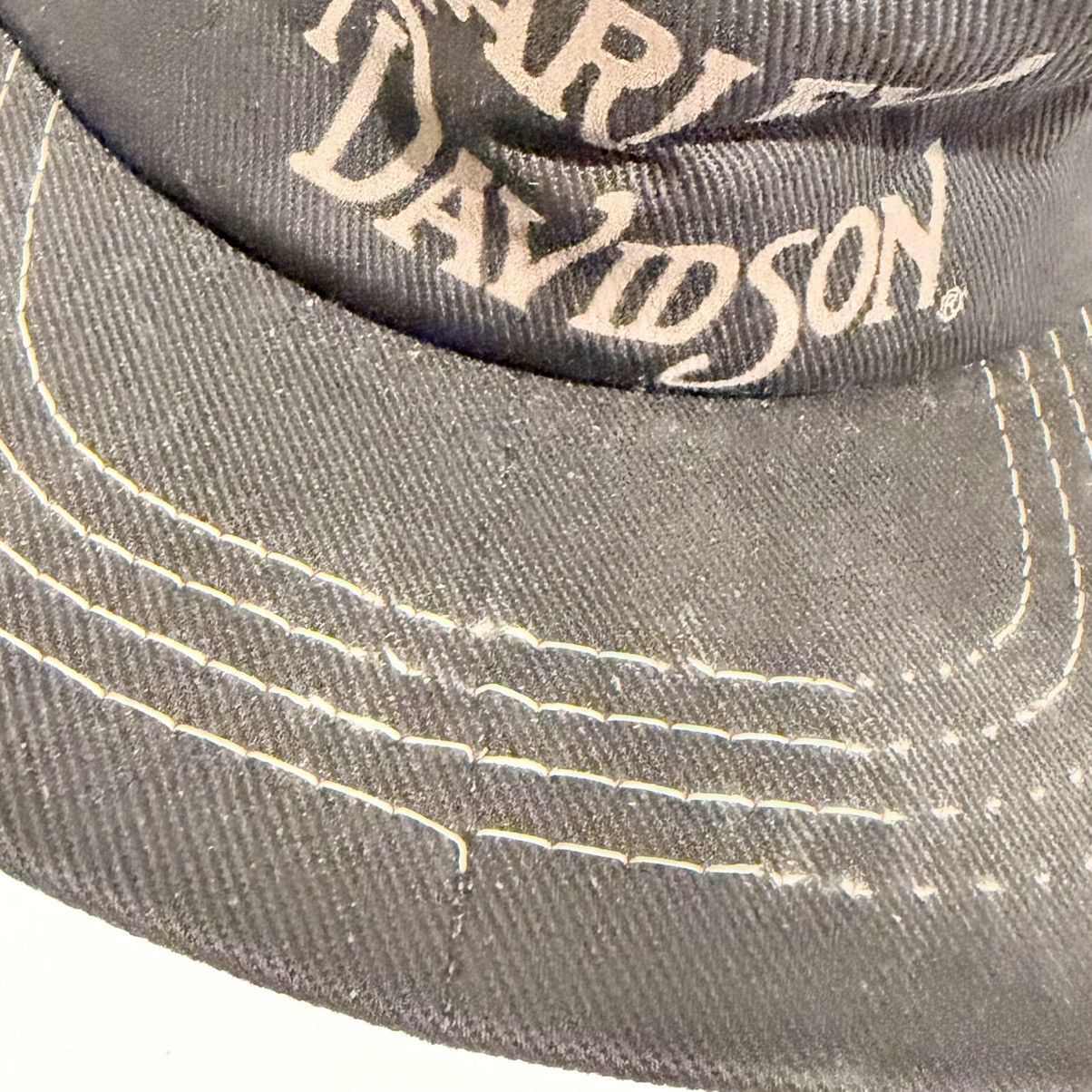 Harley Davidson Vintage Harley Davidson Painter Hat Flat Top 70s USA Size ONE SIZE - 2 Thumbnail