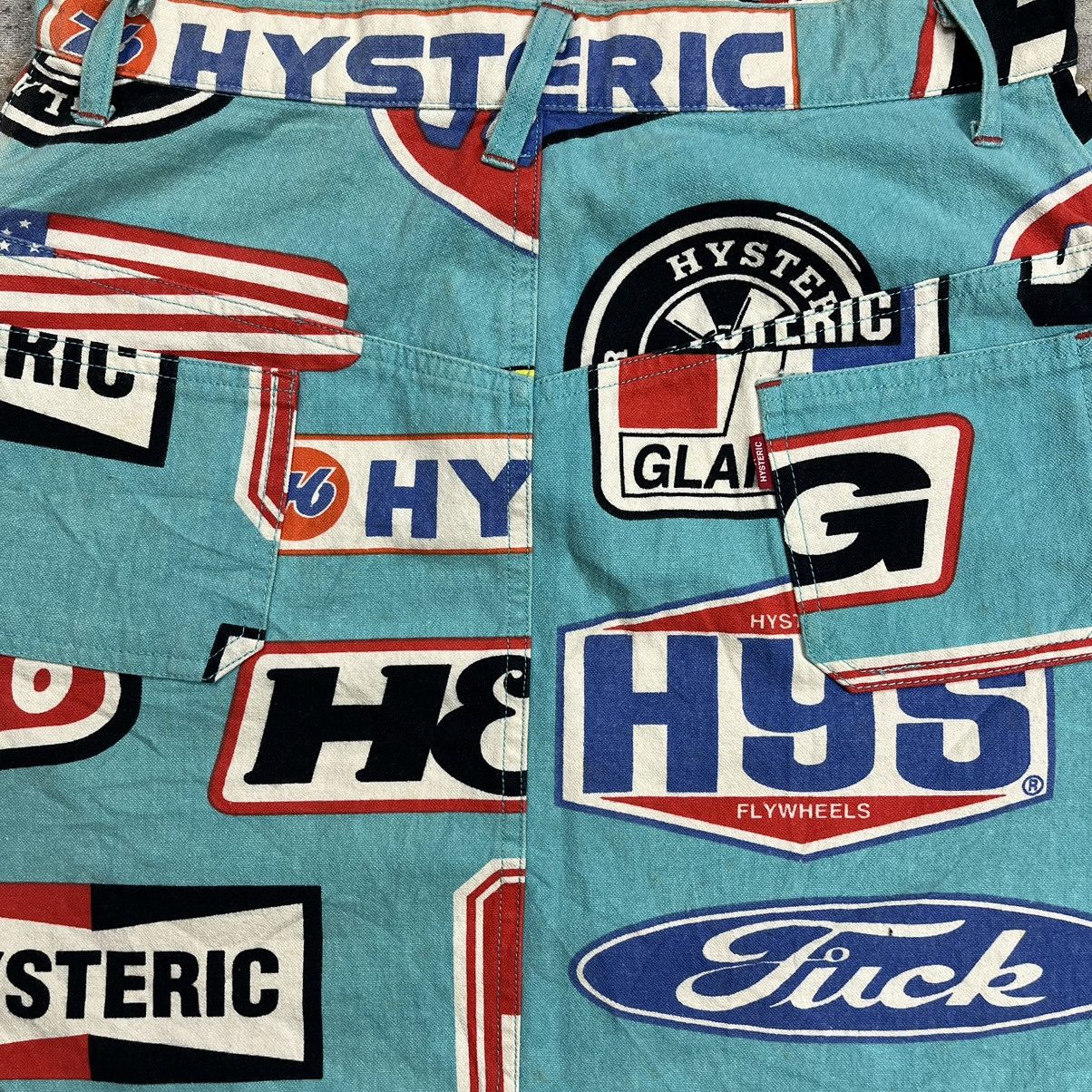 Beauty Beast × Hysteric Glamour y2k vtg 90s Hysteric Glamour motorcycle slogan patches skirt Size 29" - 7 Thumbnail