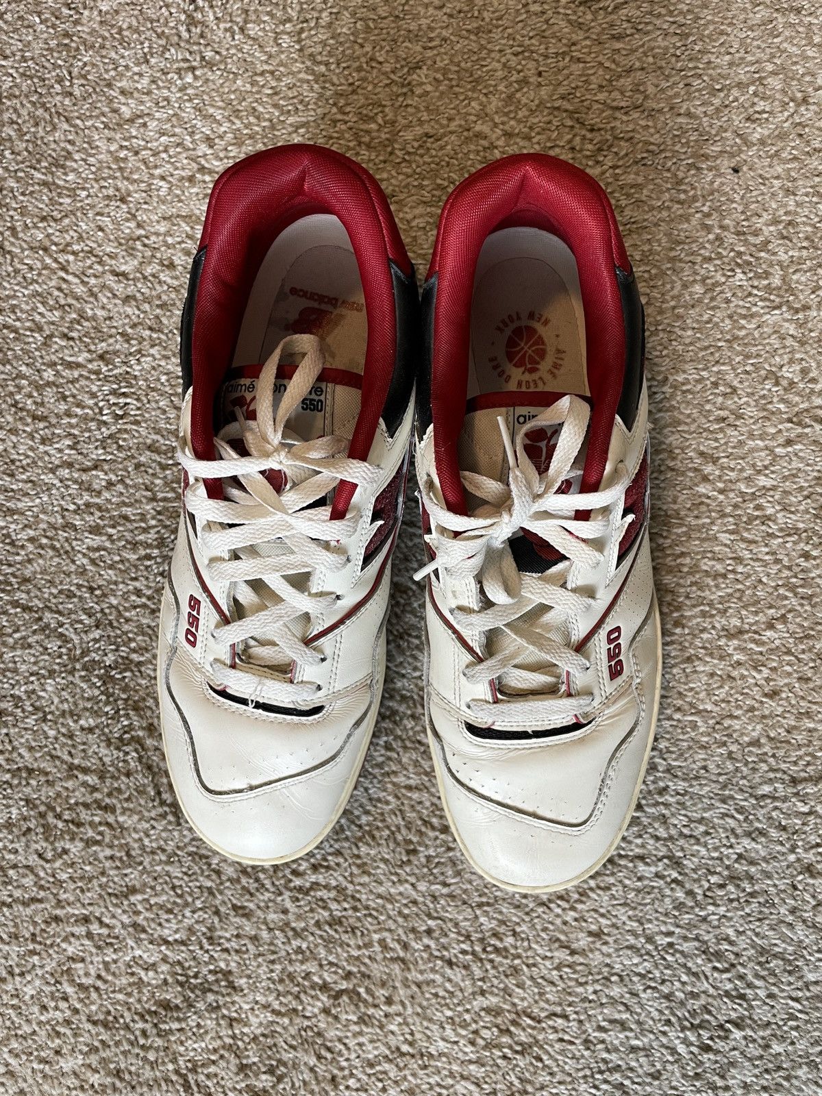 Aime Leon Dore × New Balance ALD New Balance 550 Red/White Size US 11 / EU 44 - 2 Thumbnail