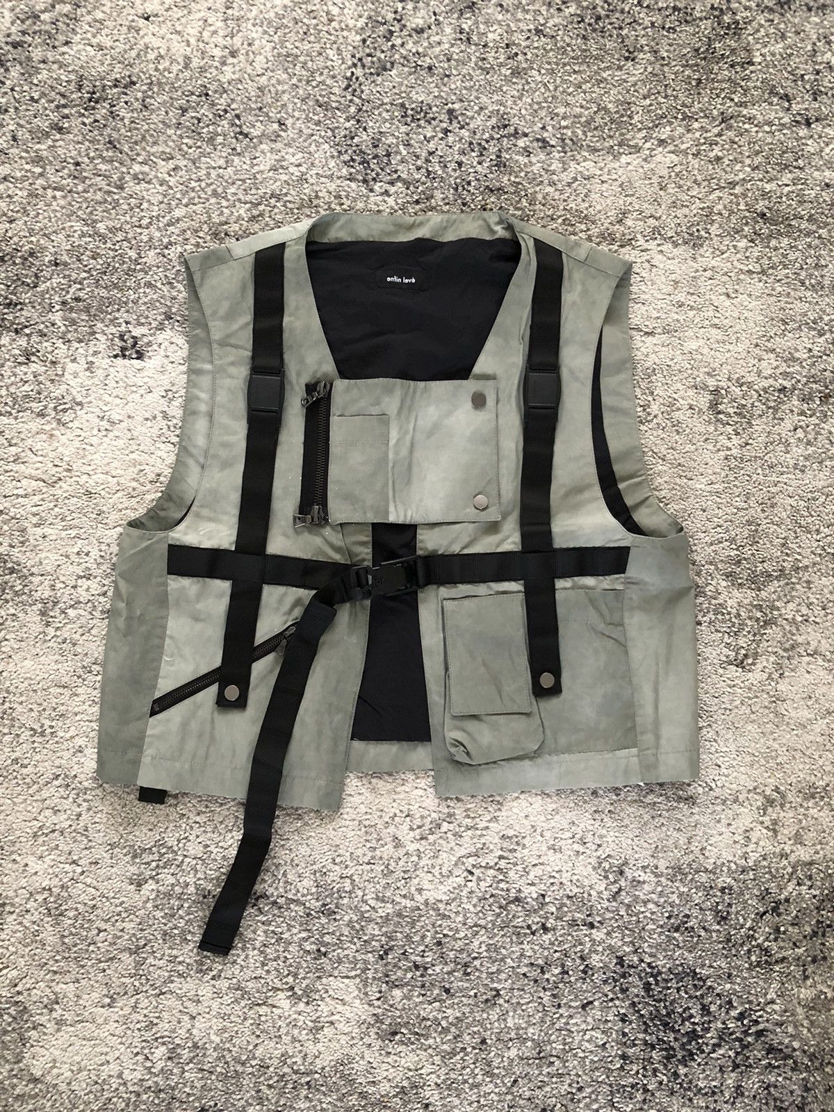 image of Enfin Leve Tactical Vest in Light Green, Men's (Size Small)