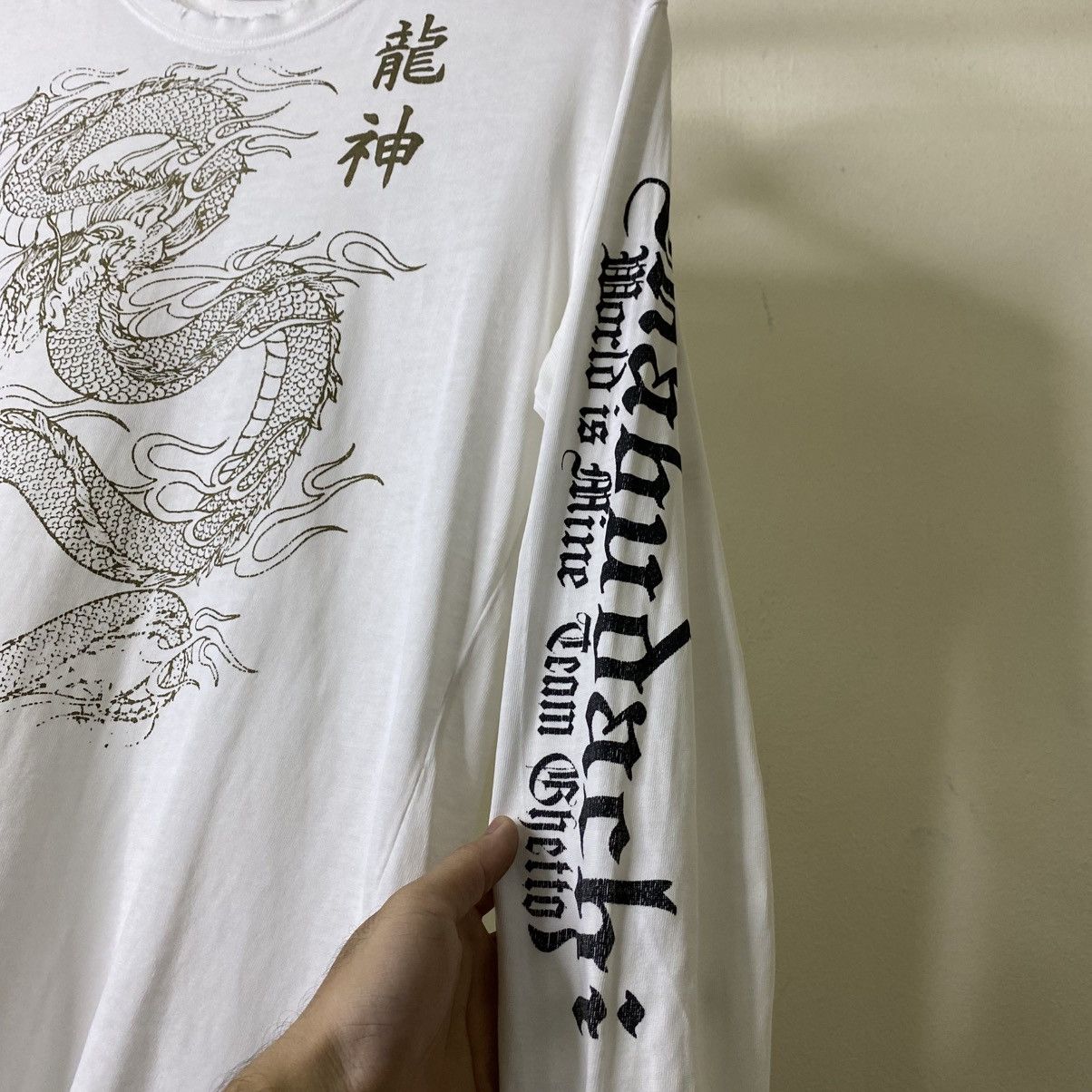 Vintage Y2K Vintage Biker core "Mabudachi" Dragon Rockabilly Style Size US M / EU 48-50 / 2 - 4 Thumbnail