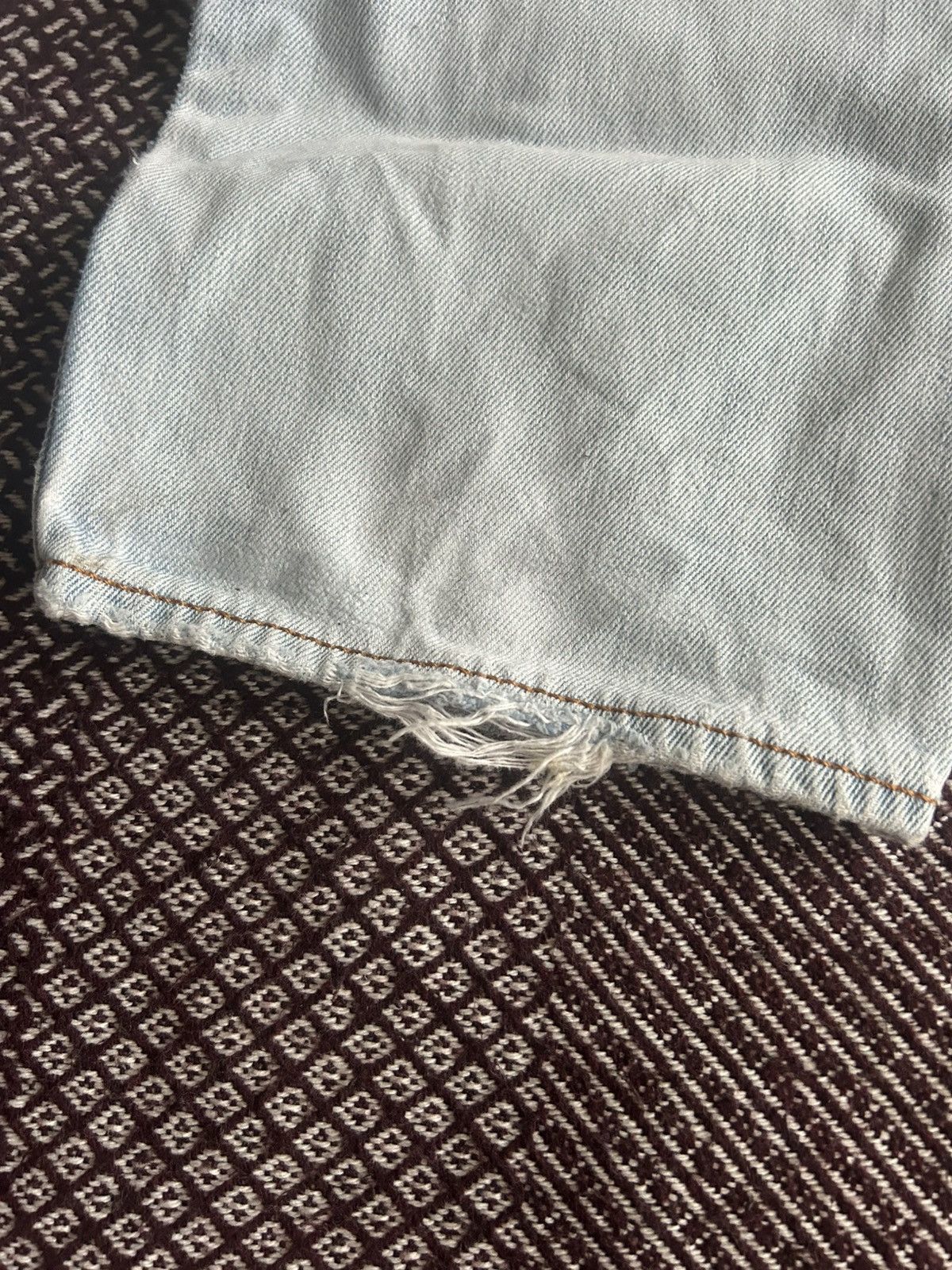 Levi's Vintage 501 Levis Distressed Faded Jeans Streetwear Size W33 Size US 33 - 4 Thumbnail