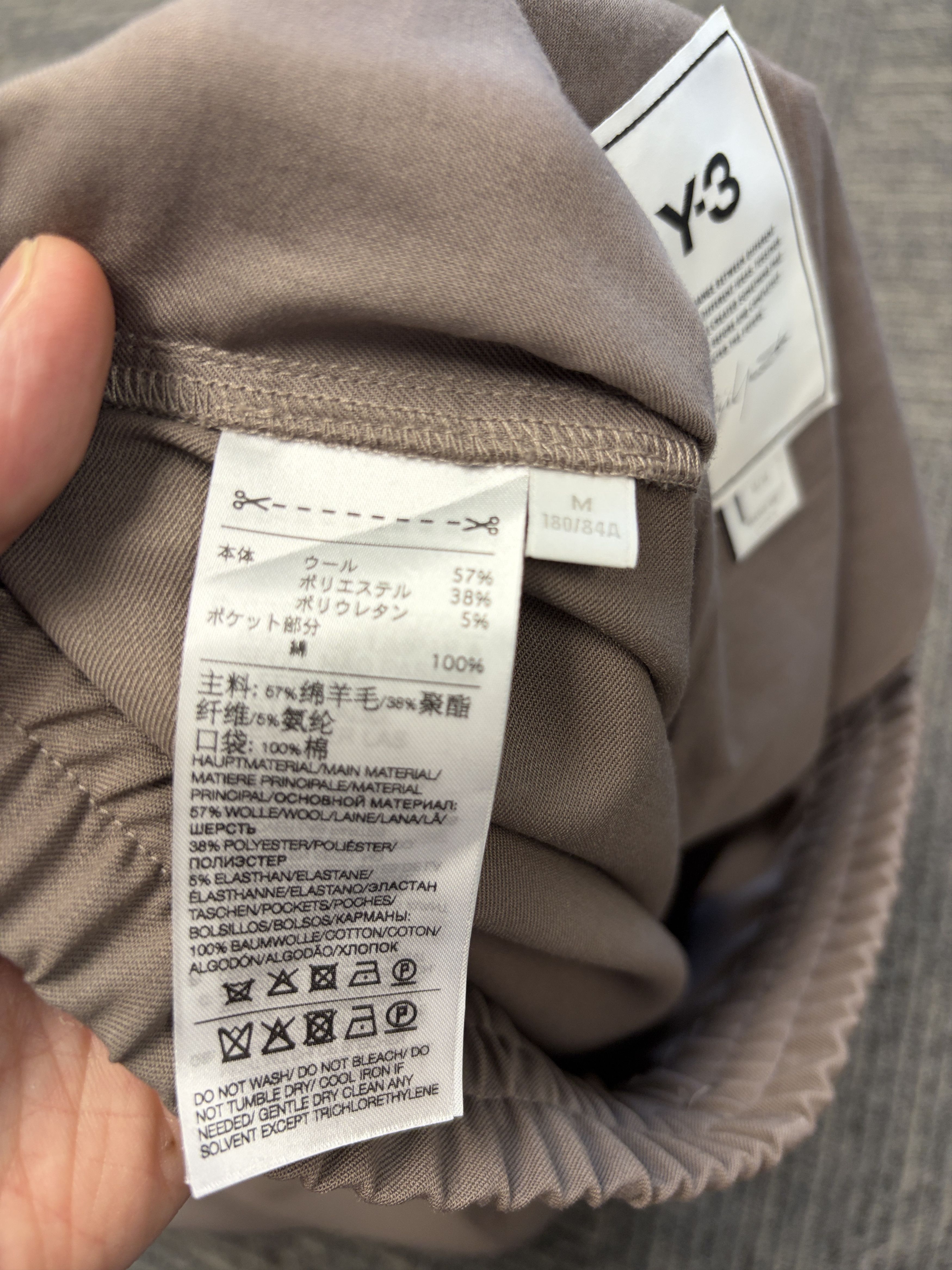 Y-3 y-3 pleated wool pants sz32 light brown Size US 32 / EU 48 - 4 Thumbnail