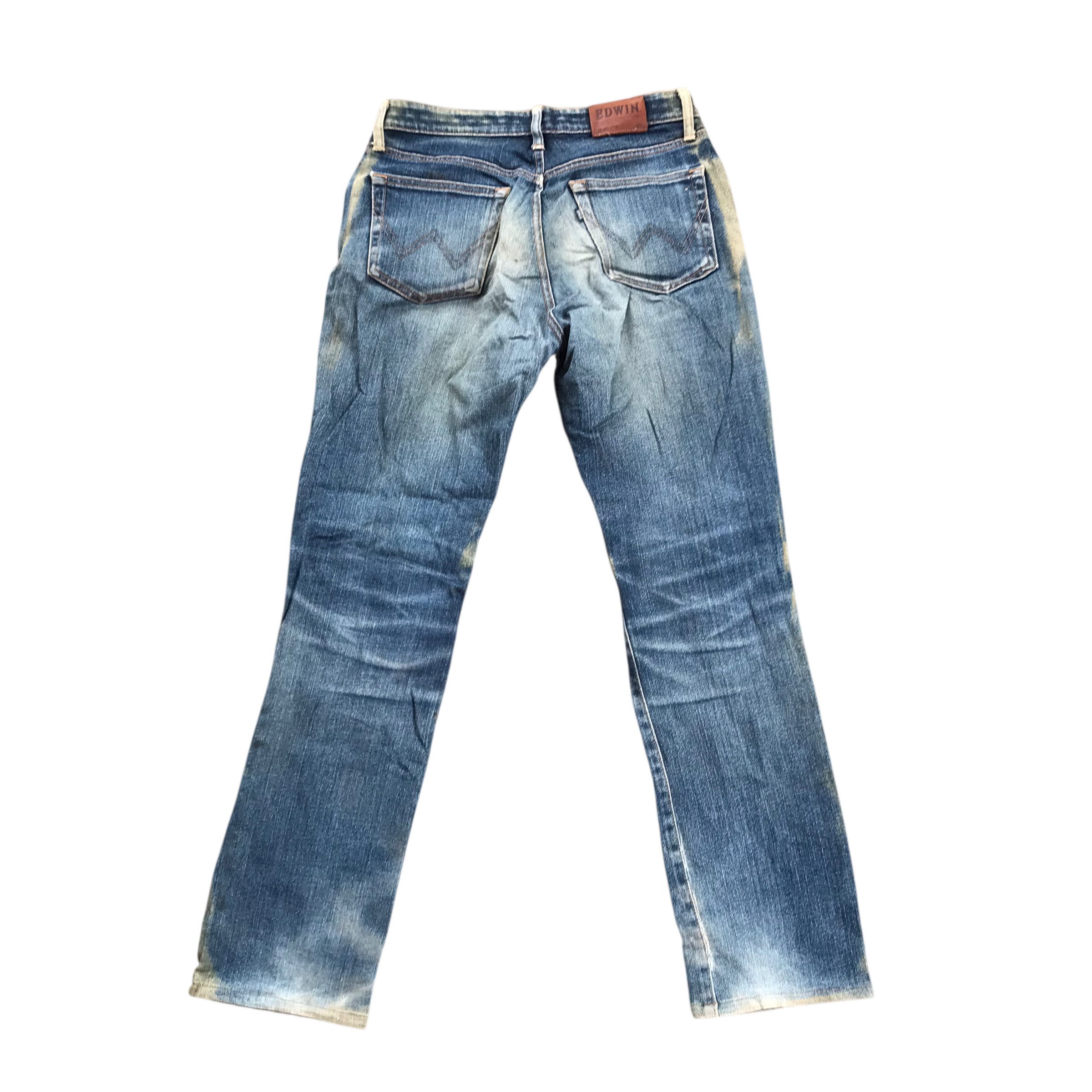 Edwin Vintage Edwin Distressed Denim Sun Faded-Size 30 Size US 30 / EU 46 - 5 Thumbnail