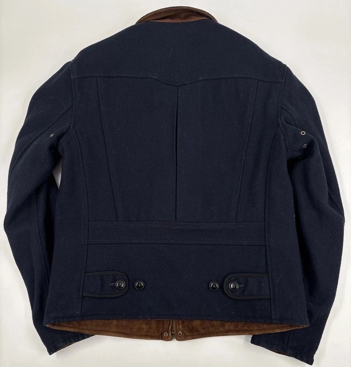 Polo Ralph Lauren Vtg Polo Ralph Lauren leather/wool REVERSIBLE jacket SMALL Size US S / EU 44-46 / 1 - 13 Thumbnail