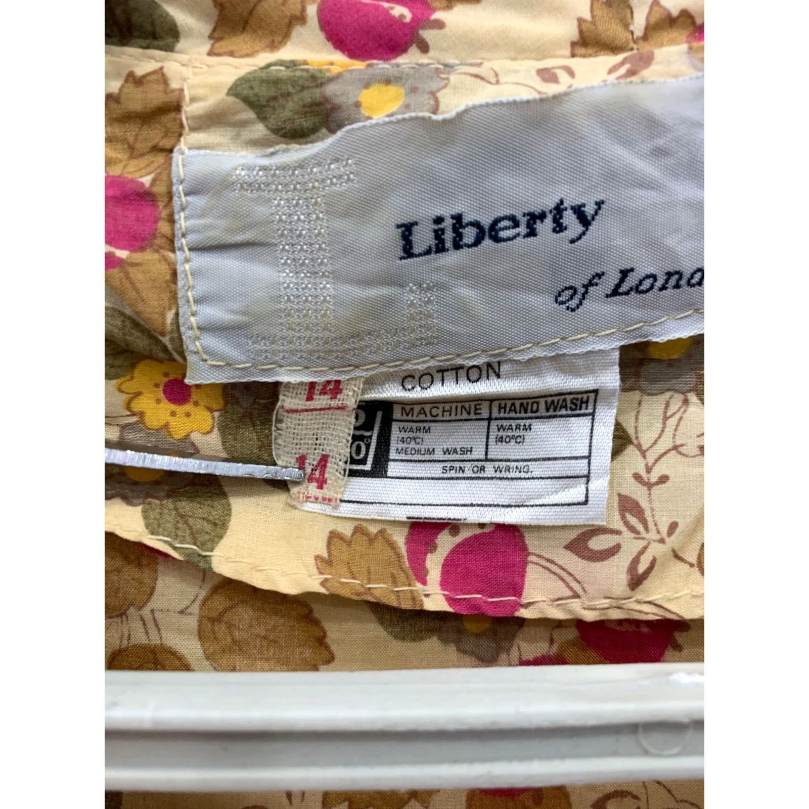 Liberty London VINTAGE Liberty of London Floral Shirt Dress Midi Cotton Button Front Multicolour UK 14 Womens Size XL / US 12-14 / IT 48-50 - 5 Thumbnail