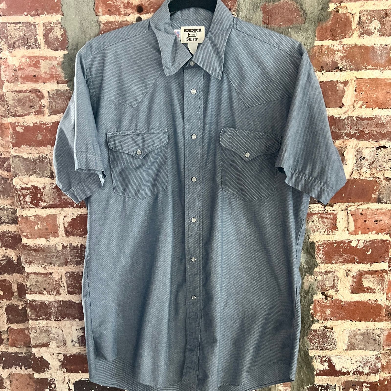 Ruddock Shirts VTG Ruddock Made USA Men's Wester Pearl Snap Shirt L 22x31 Size US L / EU 52-54 / 3 - 2 Thumbnail