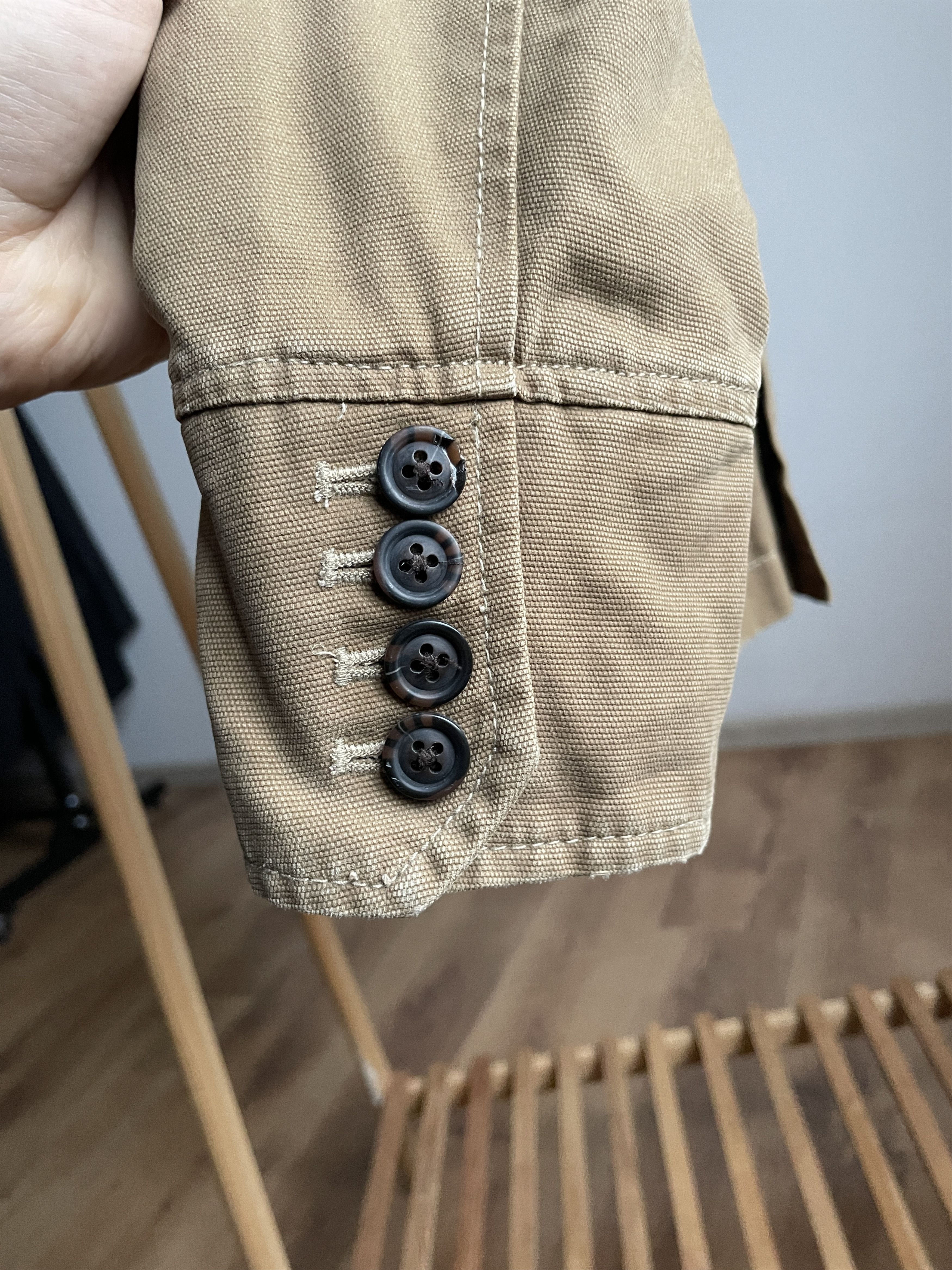 Diesel Diesel Vintage Canvas Blanket Lined Work Blazer Size 40R - 7 Thumbnail