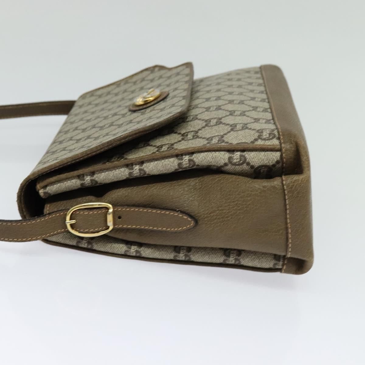 Gucci GUCCI GG Supreme Shoulder Bag Pvc Beige Gold Size ONE SIZE - 3 Thumbnail
