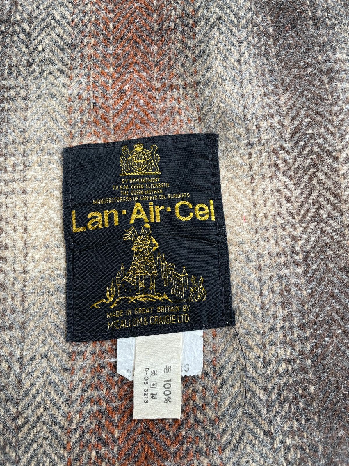 Designer × Vintage LAN-AIR-CEL SCARF BY MCCALLUM& CRAIGE LTD WOOL Size ONE SIZE - 3 Thumbnail
