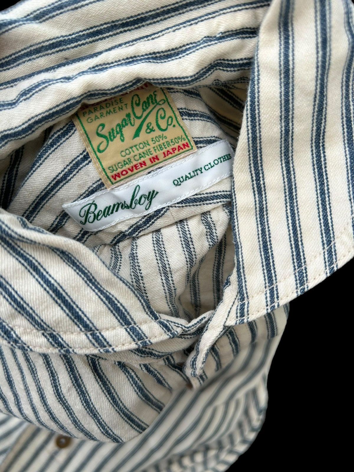 Beams Plus × Japanese Brand × Sugar Cane Sugar Cane x BeamsBoy Woven in Japan 🔥🔥 Size US S / EU 44-46 / 1 - 5 Thumbnail