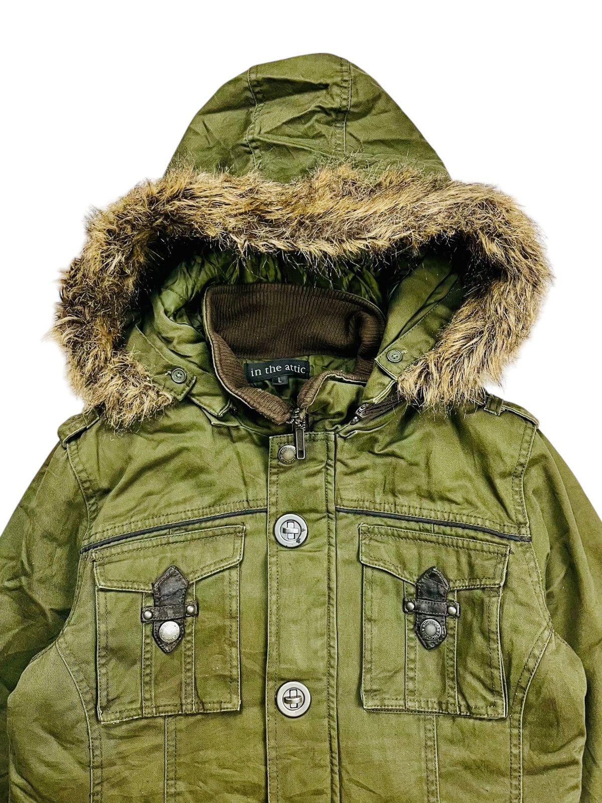 In The Attic 2000s In The Attic - Apocalypse Style Fur Hoodie Jacket Size US M / EU 48-50 / 2 - 11 Thumbnail