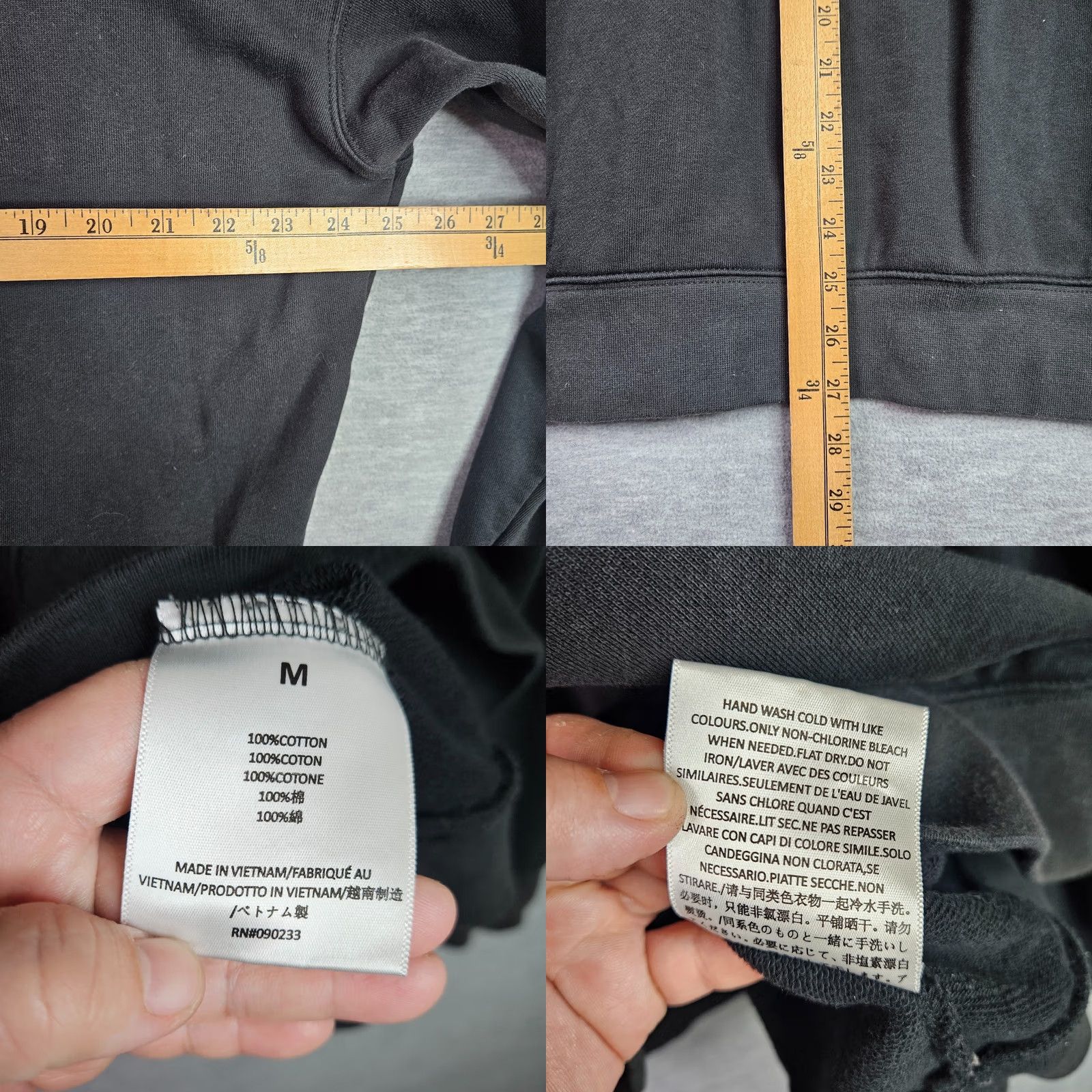 Fear of God Fear of God Men's Polo Sweatshirt Black Size M Cotton Sweatshirt Size US M / EU 48-50 / 2 - 8 Thumbnail