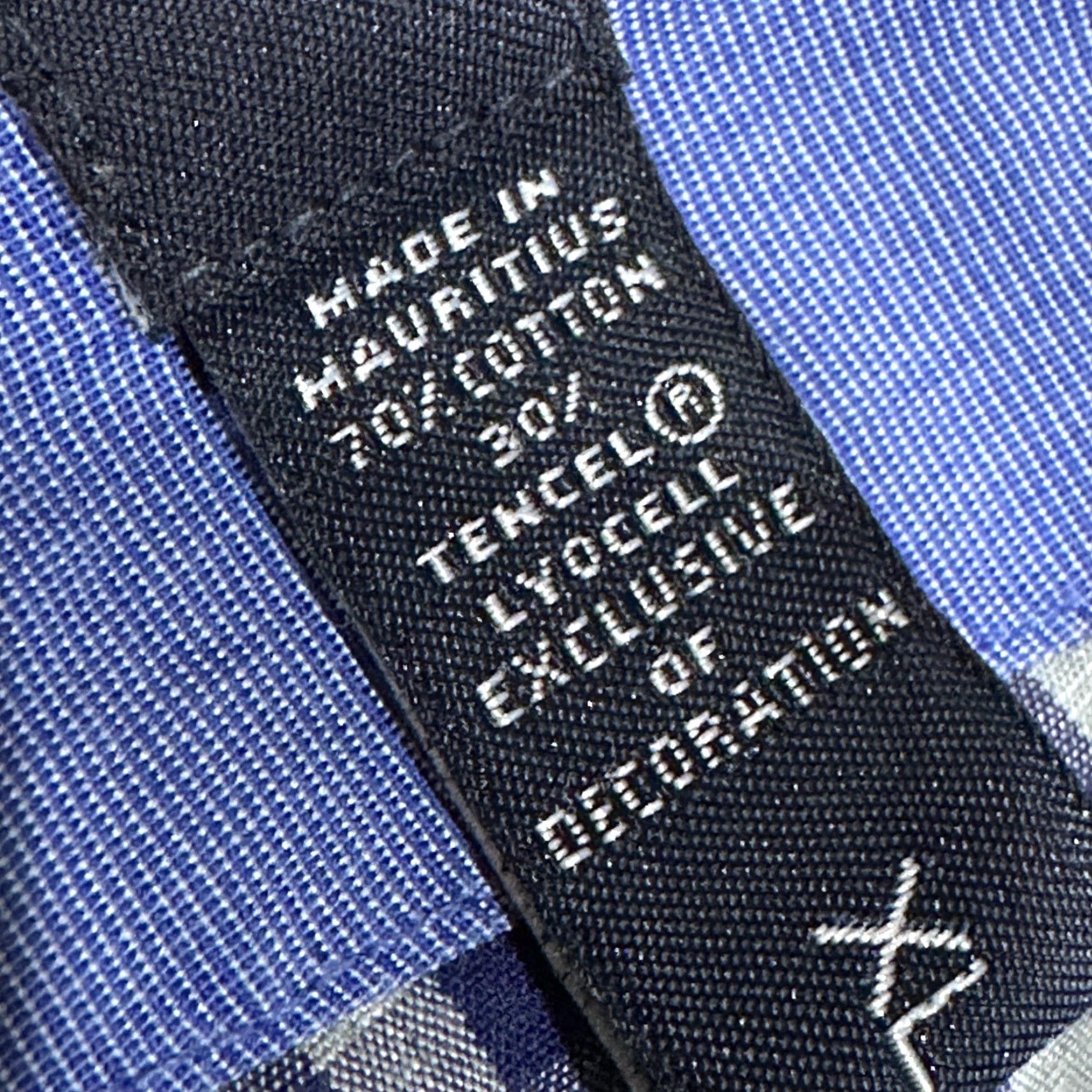 Nautica Nautica Shirt Mens XL Blue Gray Check Button-Up Long Sleeve Classic Cotton Blend Size US XL / EU 56 / 4 - 3 Thumbnail