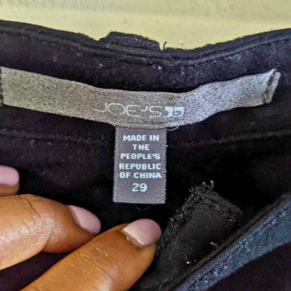 Joe's Joe's Jeans Women's Size 29 Black Stretch Cropped Skinny Pan Size 29" - 3 Thumbnail