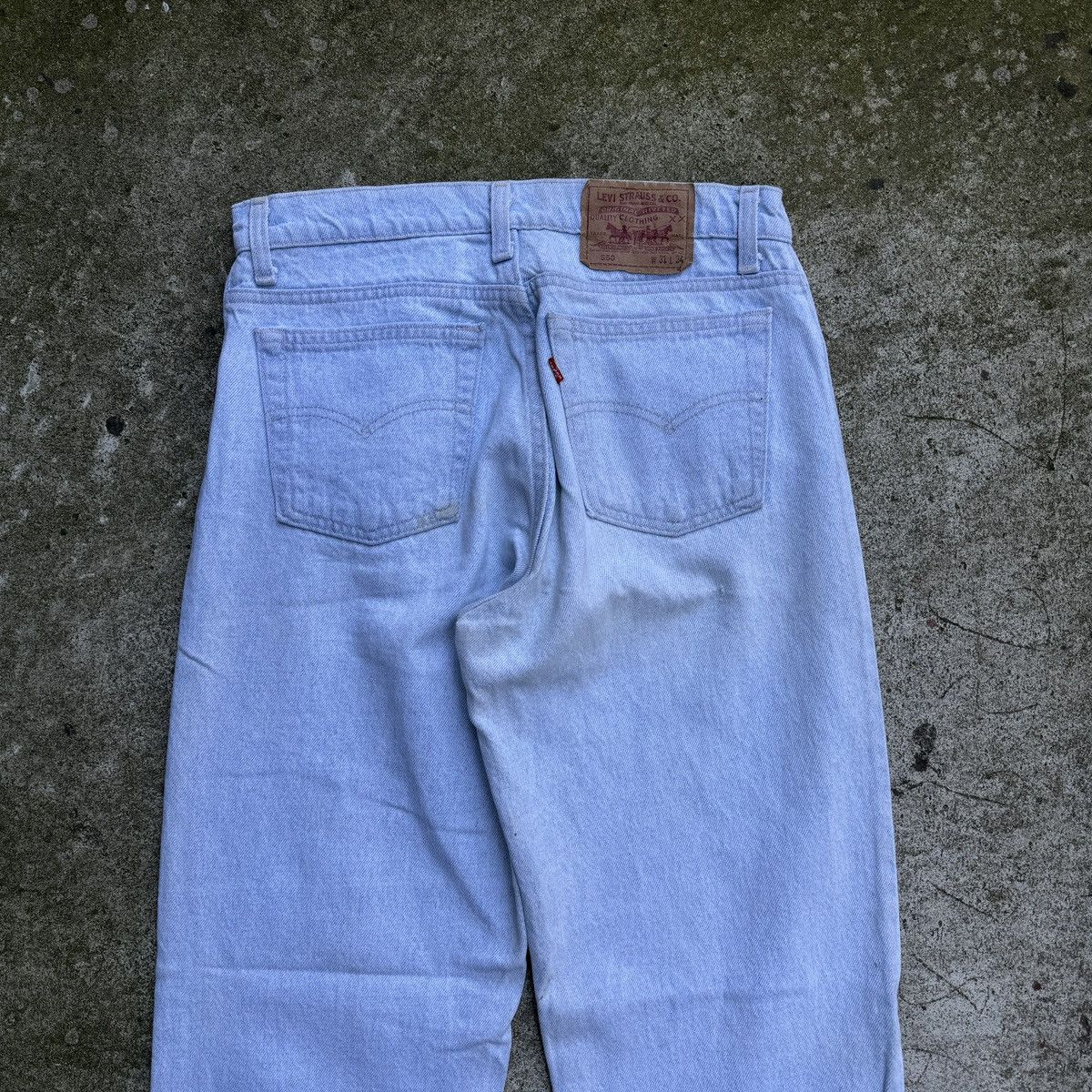 Levi's 90s Levi's 550 Light Wash Baggy Jeans ERD Grunge Chrome Size US 30 / EU 46 - 9 Thumbnail
