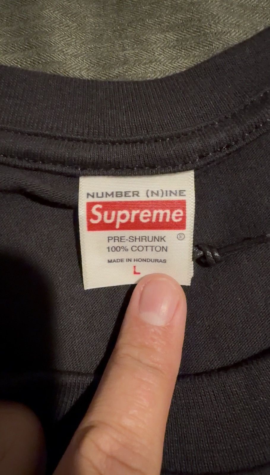 Number (N)ine × Supreme FW25 Manson Tee Size US L / EU 52-54 / 3 - 5 Thumbnail