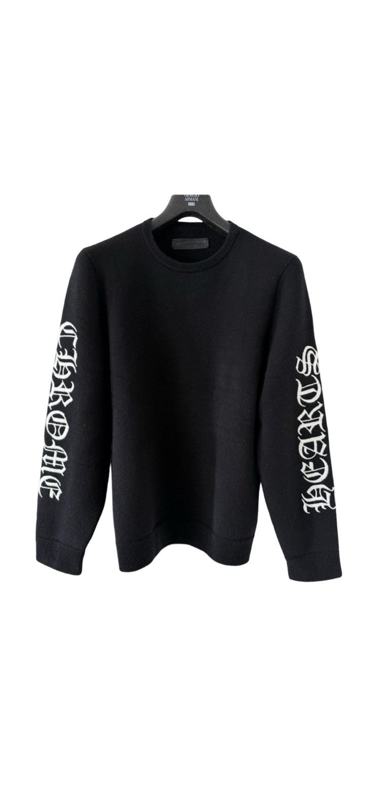 Chrome Hearts Embroidered logo cashmere crewneck sweater Size US M / EU 48-50 / 2 - 1 Thumbnail