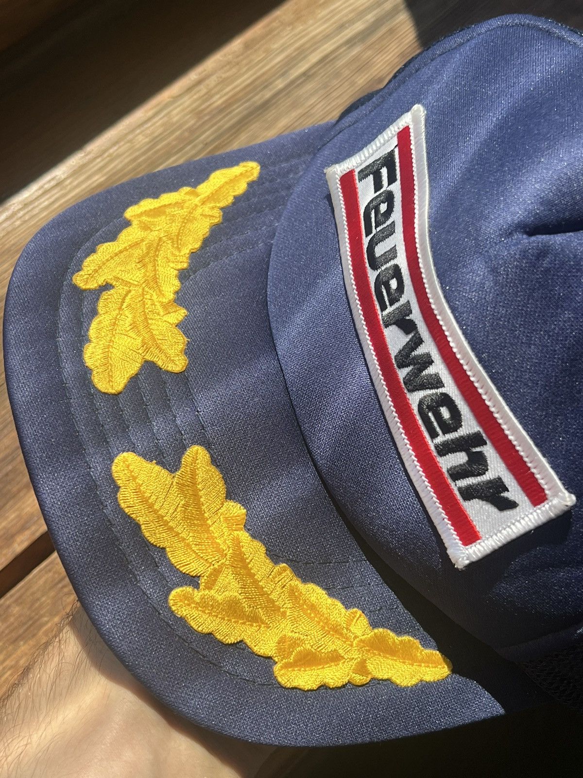 Vintage Vintage 90s German Feuerwehr Hat Cap Size ONE SIZE - 7 Thumbnail