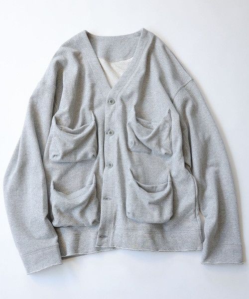 Number (N)ine NUMBER (N)INE POCKET SWEAT CARDIGAN Top Gray 2