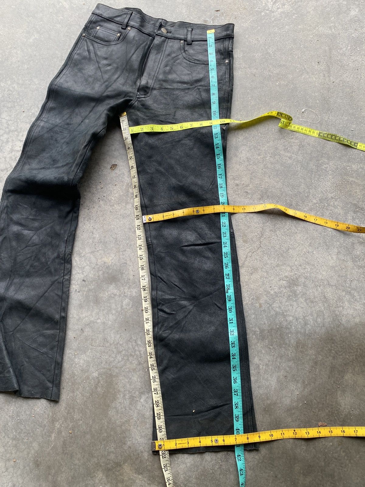 Genuine Leather × Leather × Vintage Franker cow leather pants Size US 33 - 4 Thumbnail