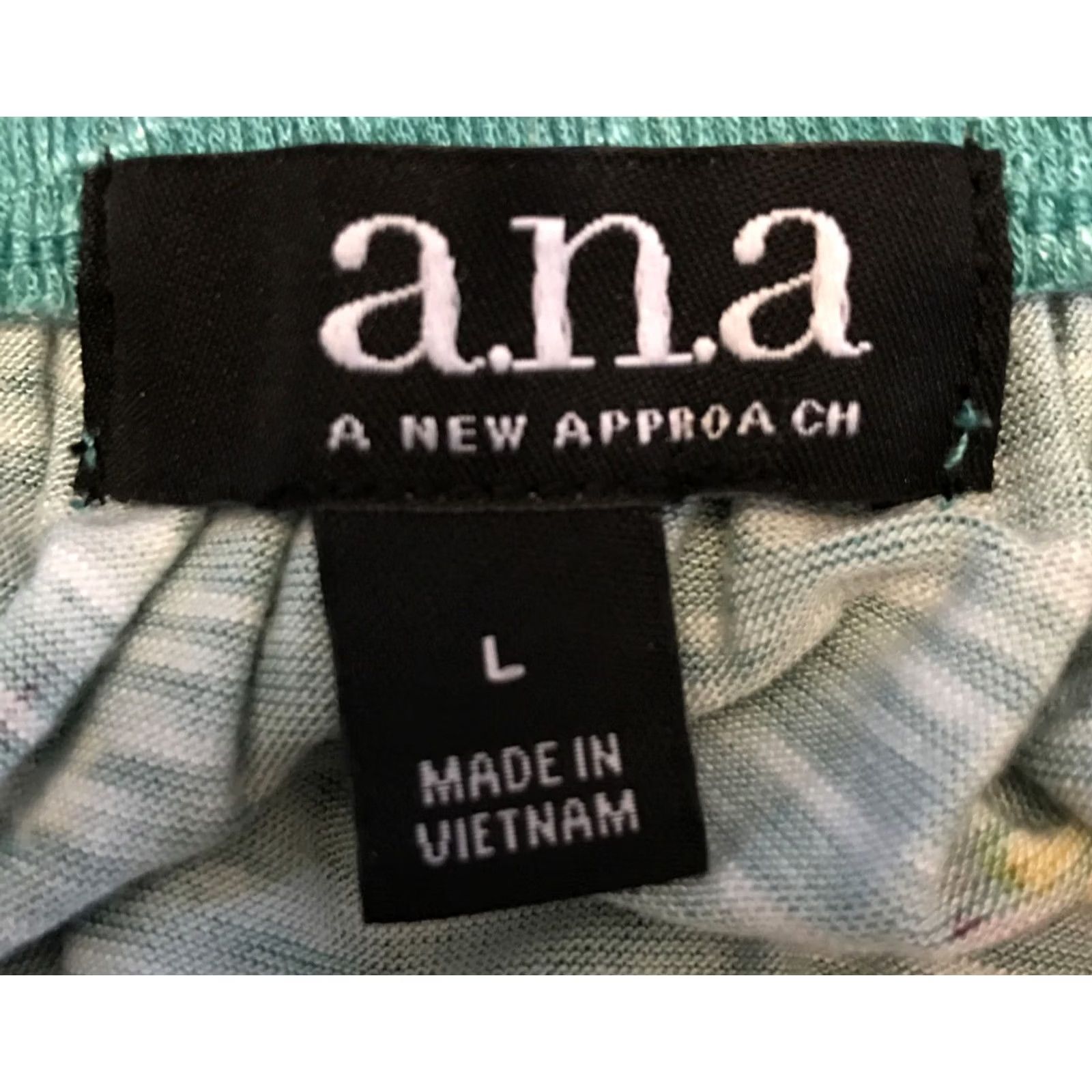 Vintage VINTAGE NWT a.n.a Green Floral Peasant Blouse Shirt L Womens Size L / US 10 / IT 46 - 3 Thumbnail