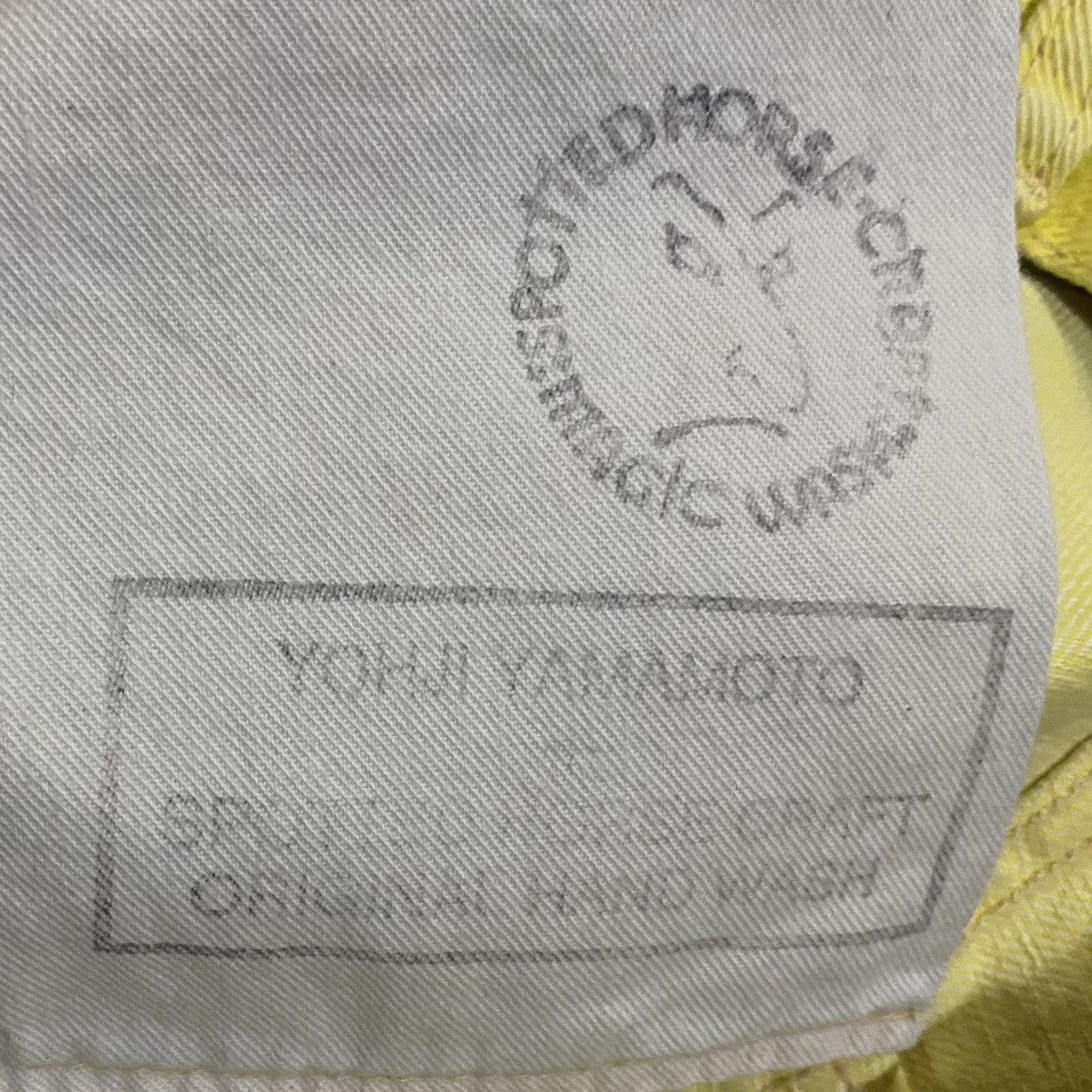 Yohji Yamamoto SS02 Runway Yellow Wash Jeans Size US 32 / EU 48 - 11 Thumbnail