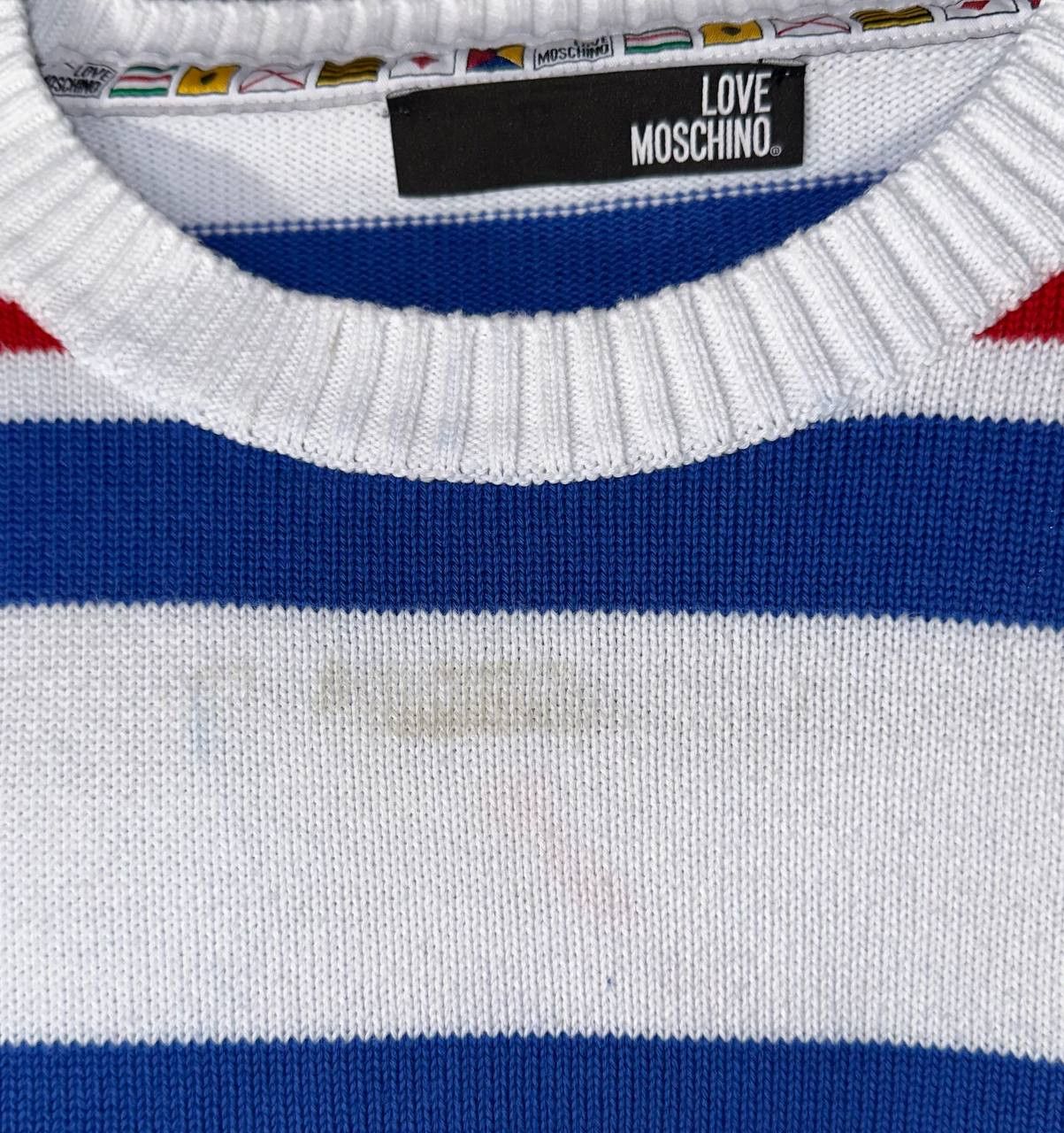 Love Moschino × Moschino Love Moschino Striped Sweater anchor embroidered Size L / US 10 / IT 46 - 3 Thumbnail