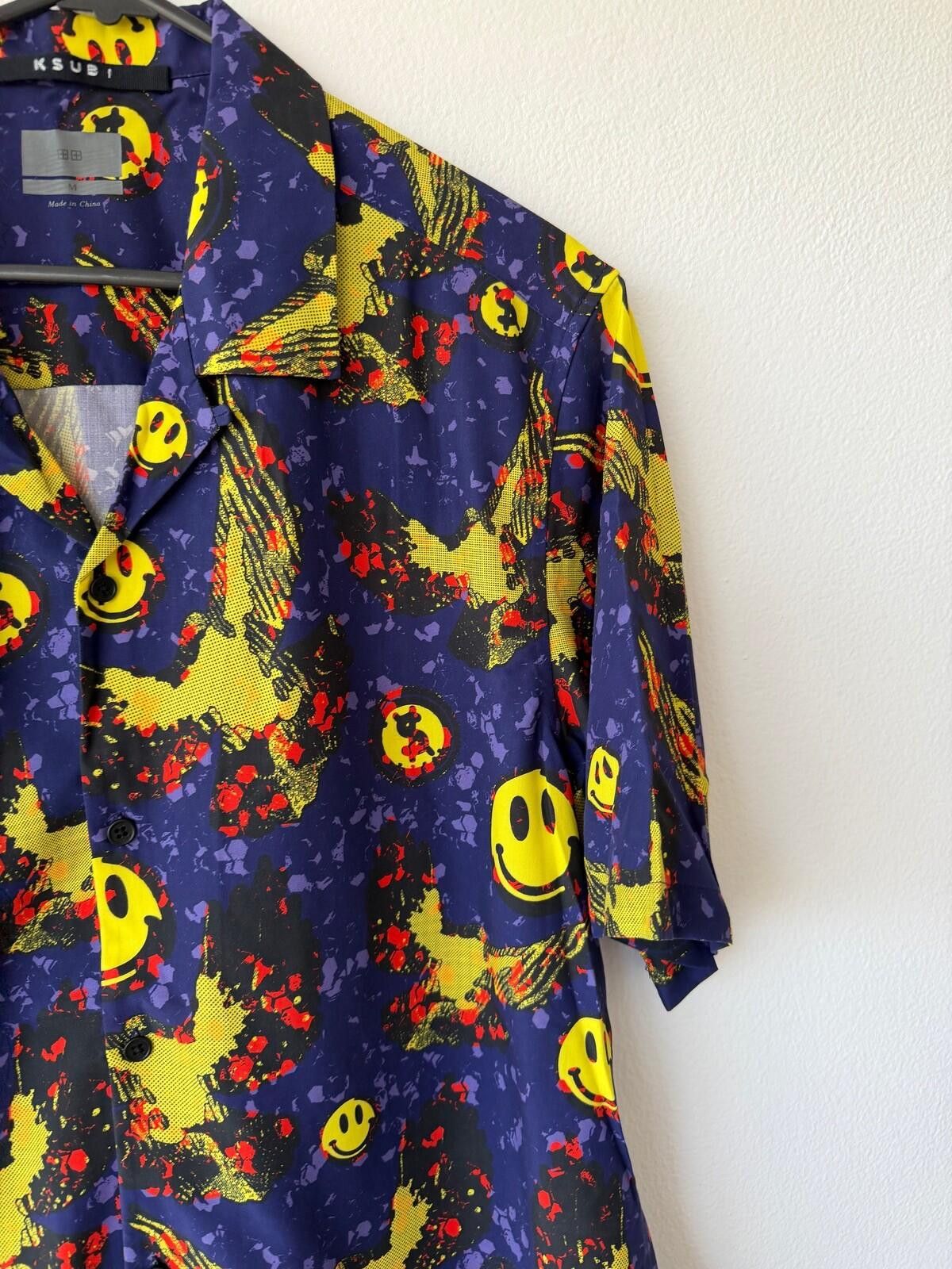 Ksubi new ksubi medium short sleeve resort shirt flight blue Size US M / EU 48-50 / 2 - 4 Thumbnail