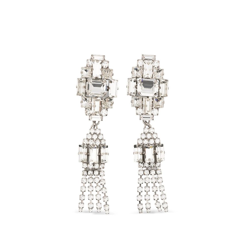 Alessandra Rich Alessandra Rich SILVER Earrings Size ONE SIZE - 1 Thumbnail