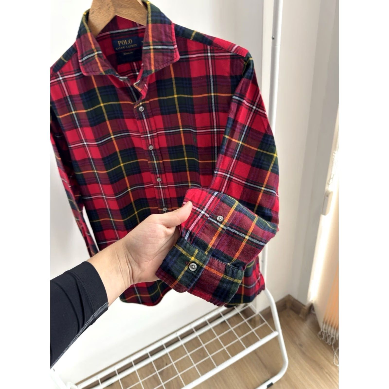 Polo Ralph Lauren VINTAGE Polo Ralph Lauren Shirt Plaid Checked Button-Up Red Men M Size US M / EU 48-50 / 2 - 5 Thumbnail