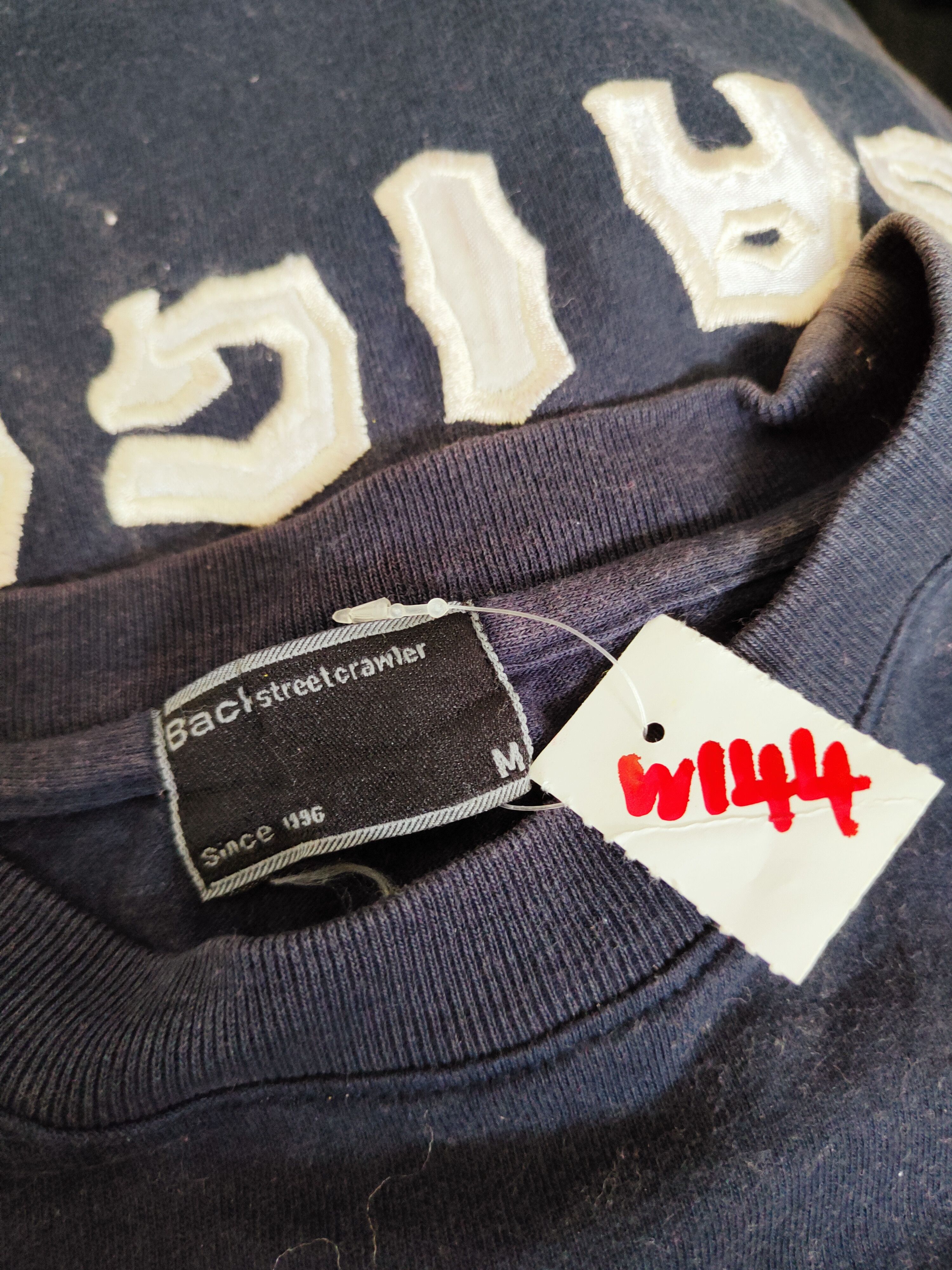 Japanese Brand Saigon Vietnam skull Back Street Crawler Navy Faded #W144 Size US S / EU 44-46 / 1 - 7 Thumbnail