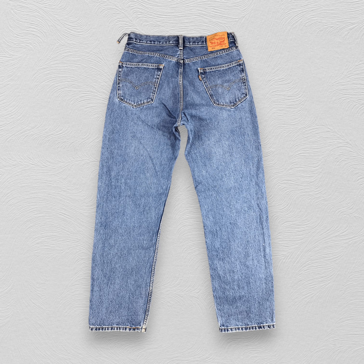 Levi's Faded Blue Vintage Levi's 505 Jeans Distress Denim KJ441 Size US 34 / EU 50 - 2 Thumbnail