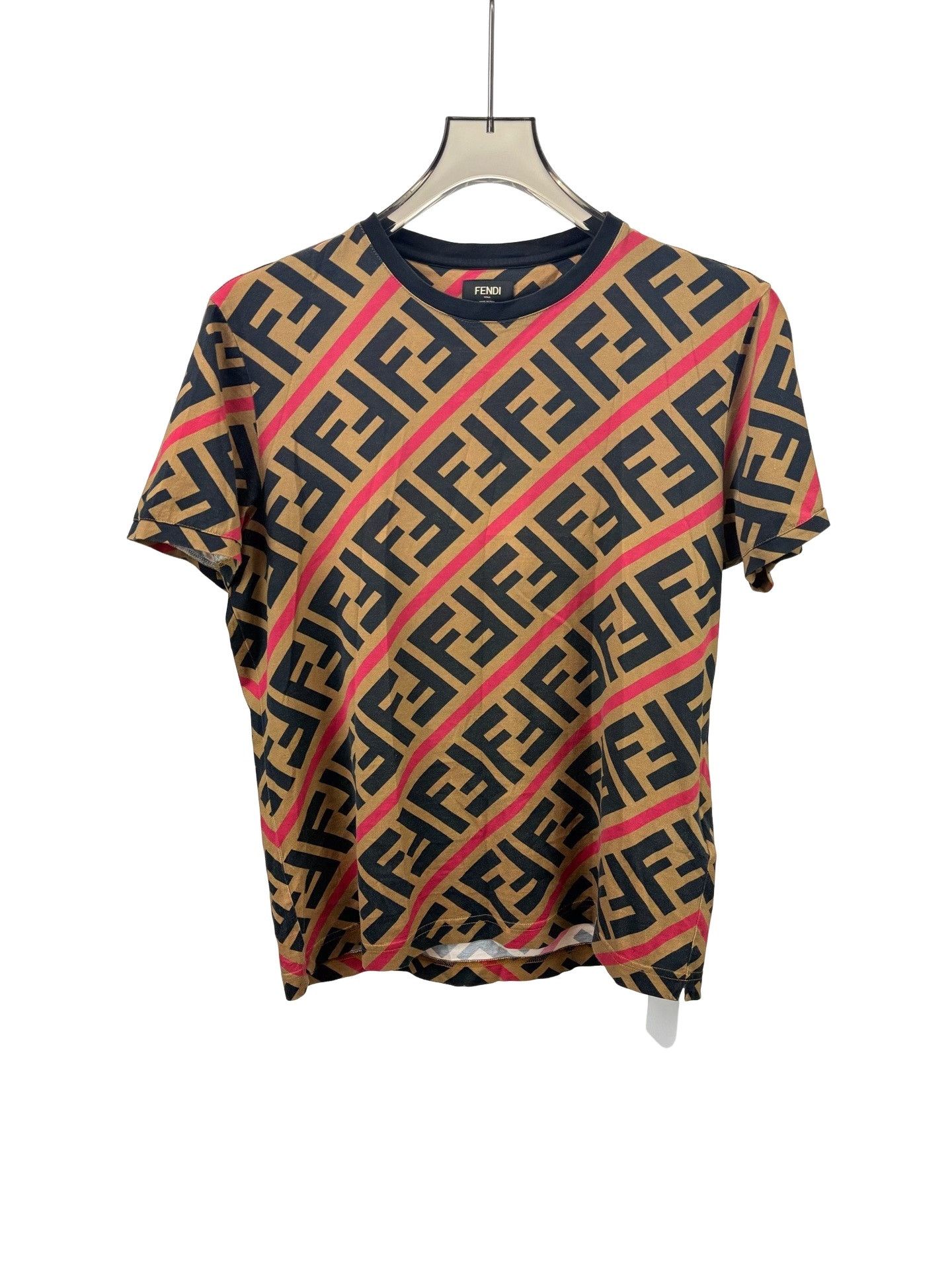 Fendi Fendi Zucca Stripe T-Shirt M Size US M / EU 48-50 / 2 - 1 Thumbnail