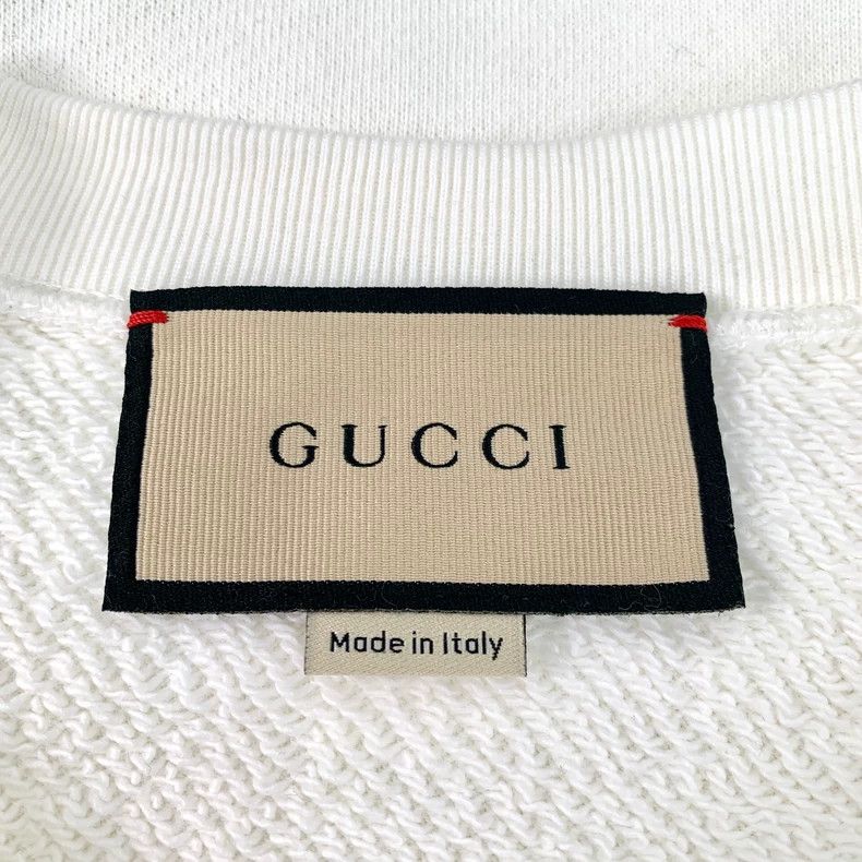 Gucci Gucci White pattern printed cotton round-neck long-sleeved Size US XXS / EU 40 - 6 Thumbnail