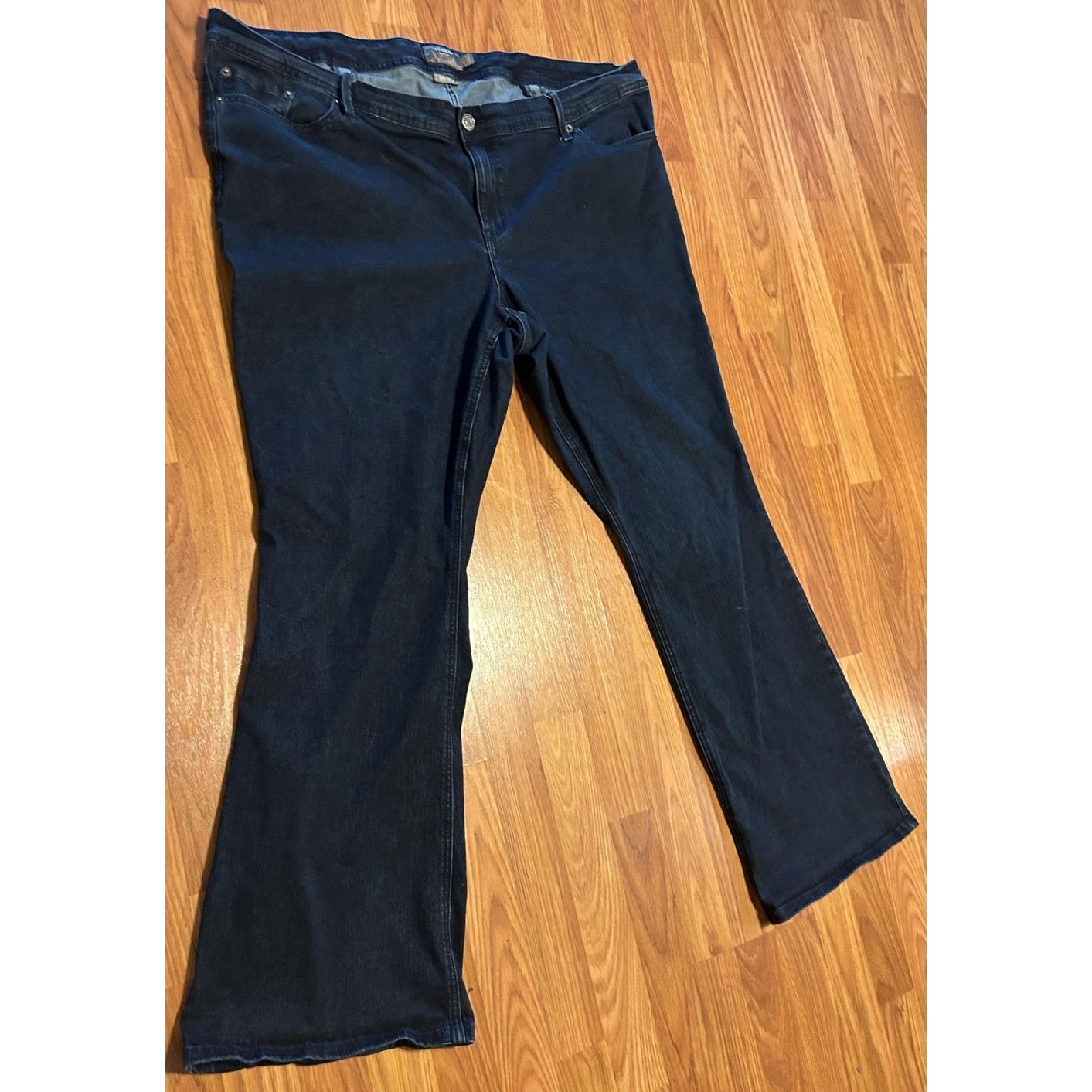 Torras Torrid Luxe Slim Boot Super Stretch Blue Denim Jeans Size 42" / US 20 - 3 Thumbnail