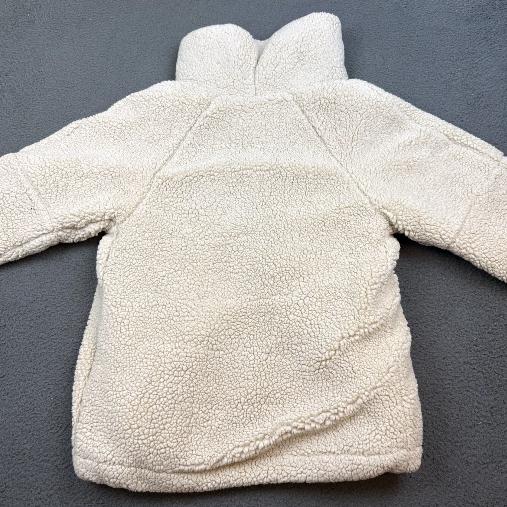 Free People VINTAGE We The Free People Slouchy Jacket Womens XS Beige Sherpa Full Zip Size XS / US 0-2 / IT 36-38 - 6 Thumbnail