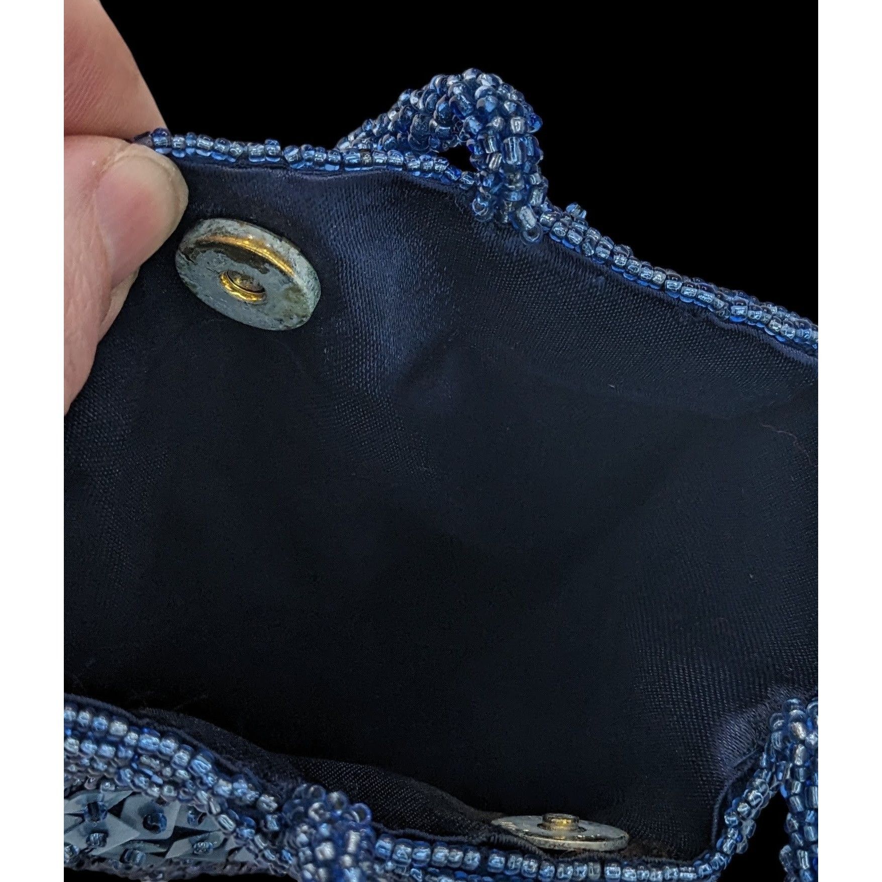 Other Hand-Beaded Blue Shoulder Bag By Giuliana Michelotti With Sn Size ONE SIZE - 4 Thumbnail