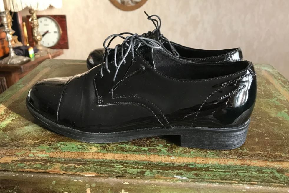 Vagabond Vagabond Black Patent Leather Oxford Womens Shoes Size US 7 / IT 37 - 7 Thumbnail