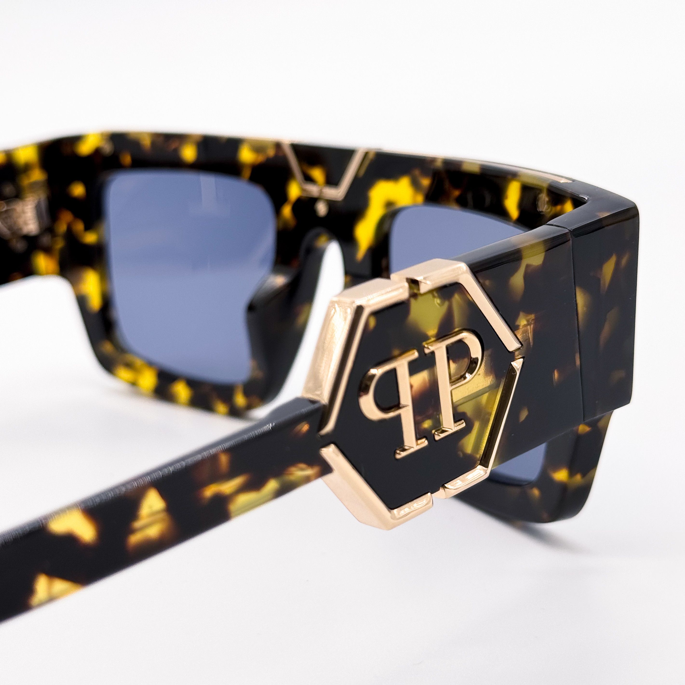 Philipp Plein NEW PHILIPP PLEIN GLOOM SPP092M 0781 HAVANA MEN SUNGLASSES Size ONE SIZE - 7 Thumbnail