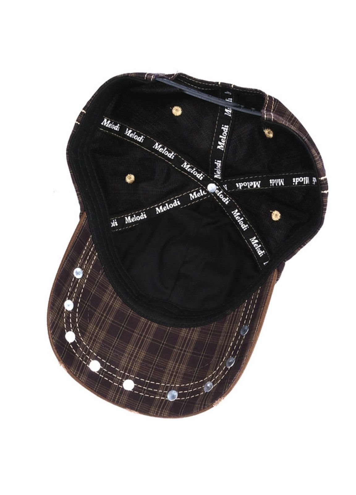 EC Melodi Plaid Star Studded Hat | Grailed
