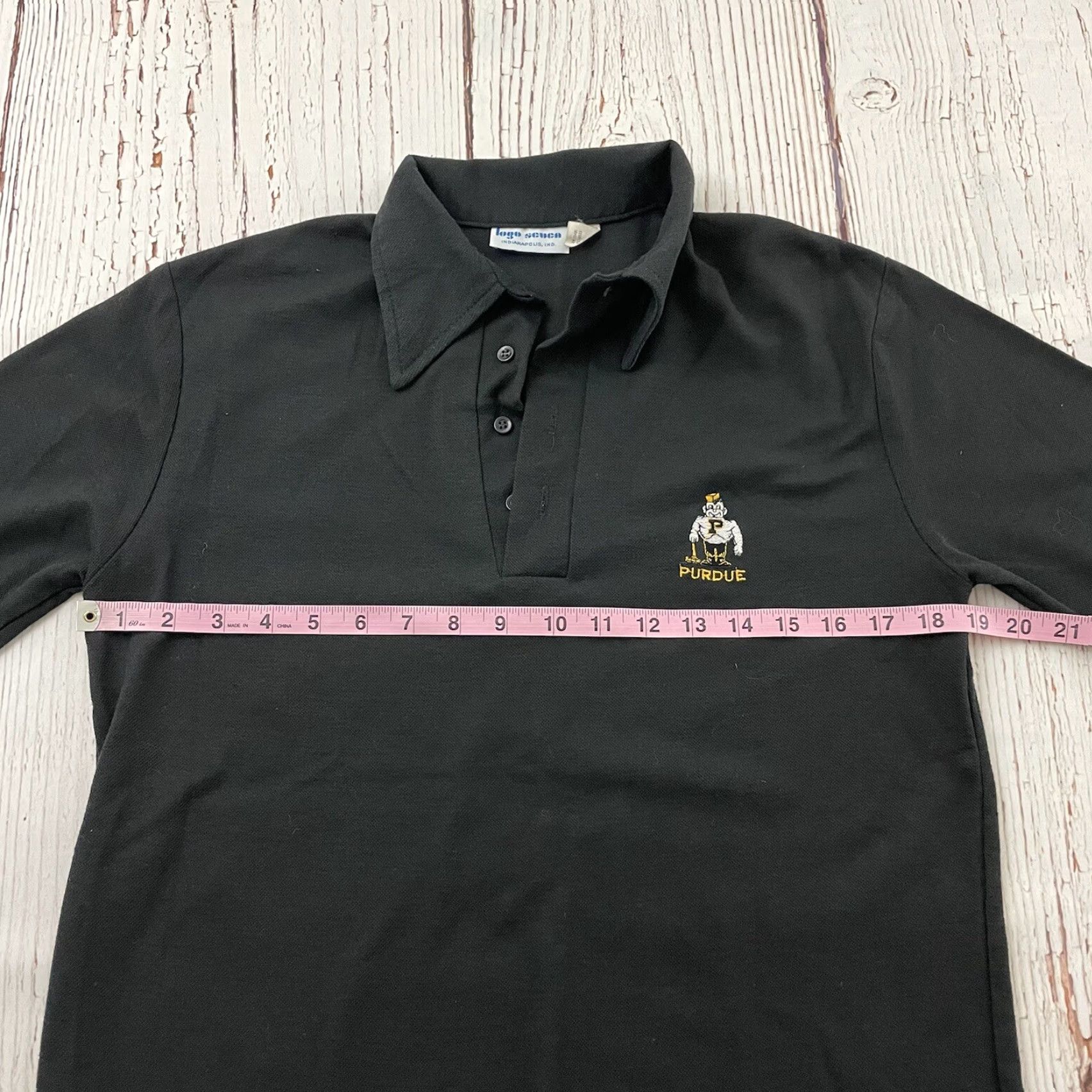Vintage VINTAGE Scuca Purdue Boilermakers Short Sleeve Polo Shirt M Black Mens Polo Shirt Size US M / EU 48-50 / 2 - 4 Thumbnail