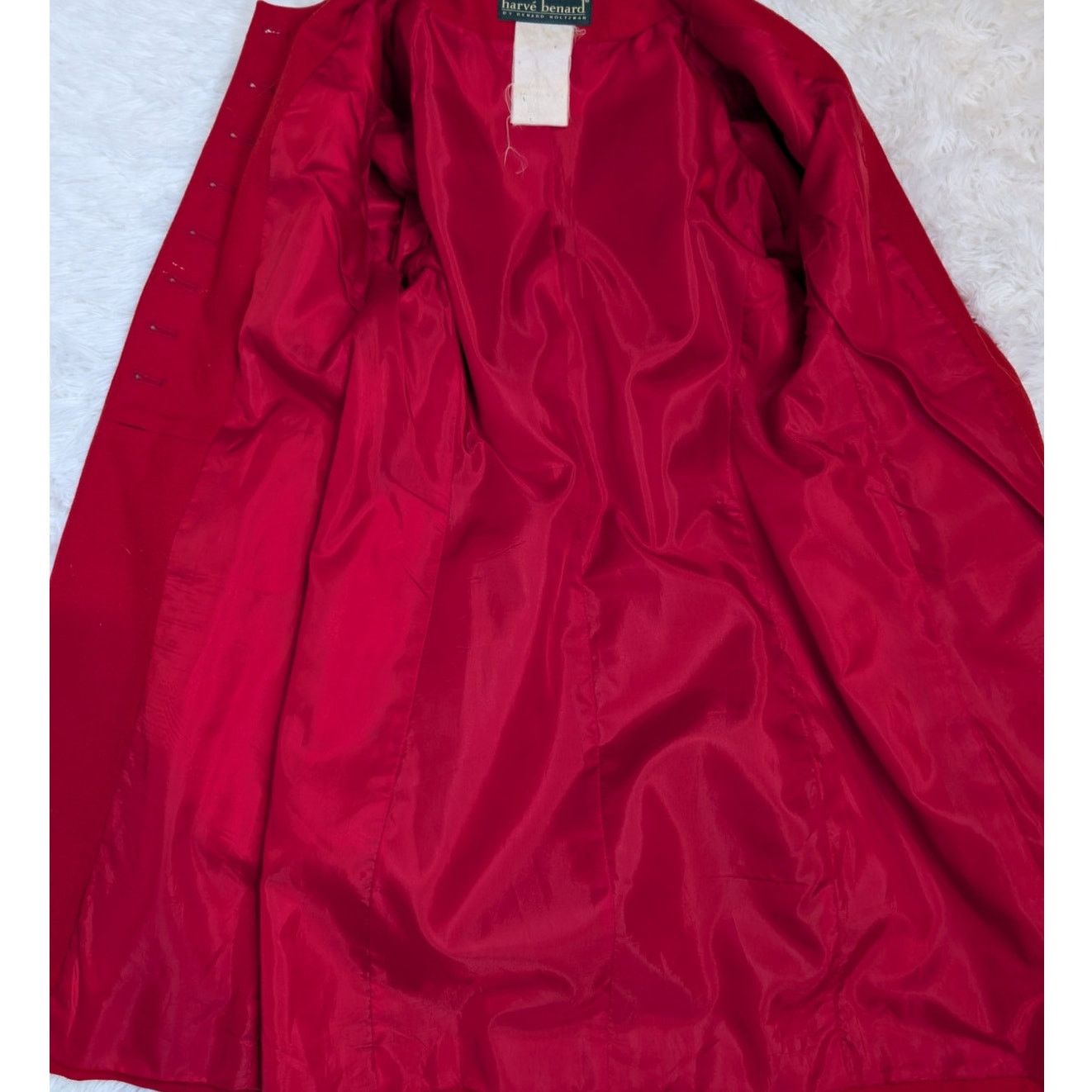 Harve Benard Vintage Harve Bernard by Bernard Holtzman Wool Overcoat Red Size XS / US 0-2 / IT 36-38 - 16 Thumbnail