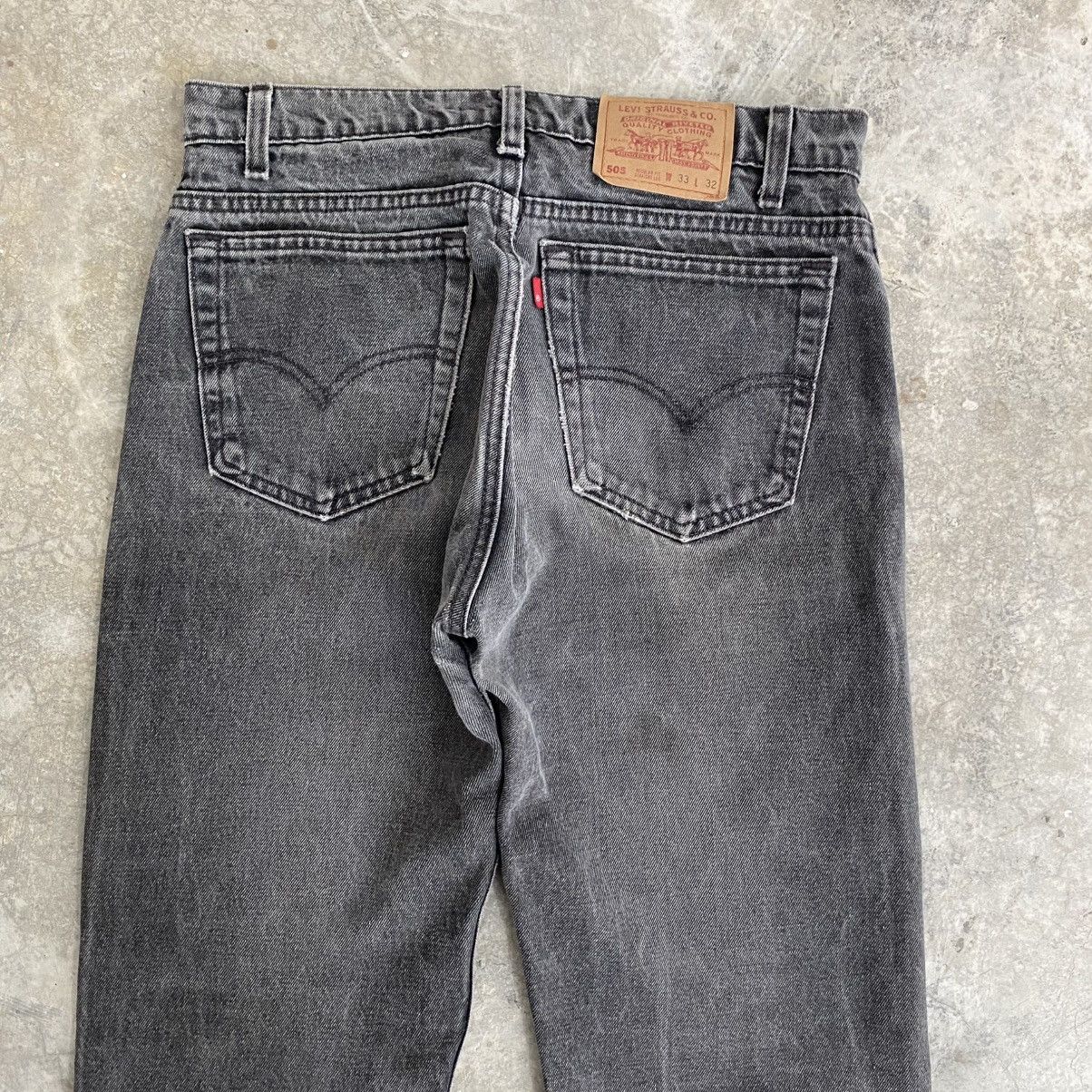 Levi's Vintage 90’s Levis 505 Faded Black Straight Leg Denim Size US 32 / EU 48 - 11 Thumbnail