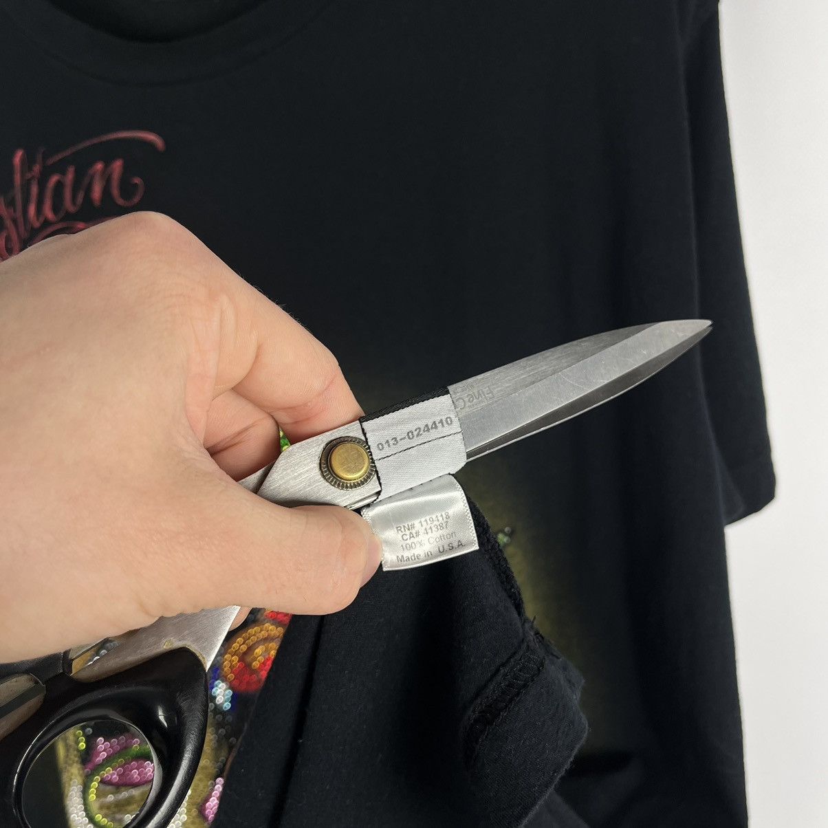 Christian Audigier Vintage Christian Audigier Ed Hardy rare y2k skulls tee 90’s Size US L / EU 52-54 / 3 - 13 Thumbnail