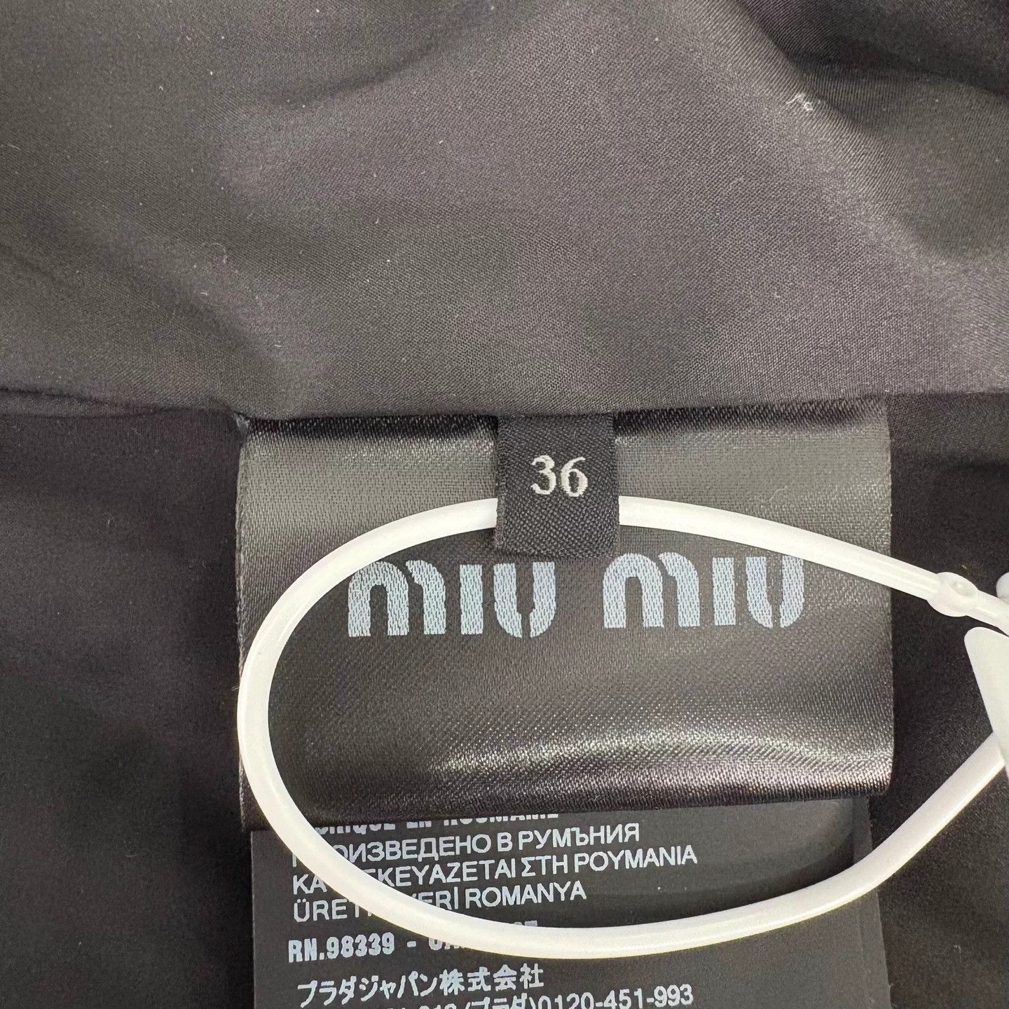 Miu Miu MIU MIU Gray Embroidered Logo Fleece Collar Zip Jkt Size XS / US 0-2 / IT 36-38 - 6 Thumbnail