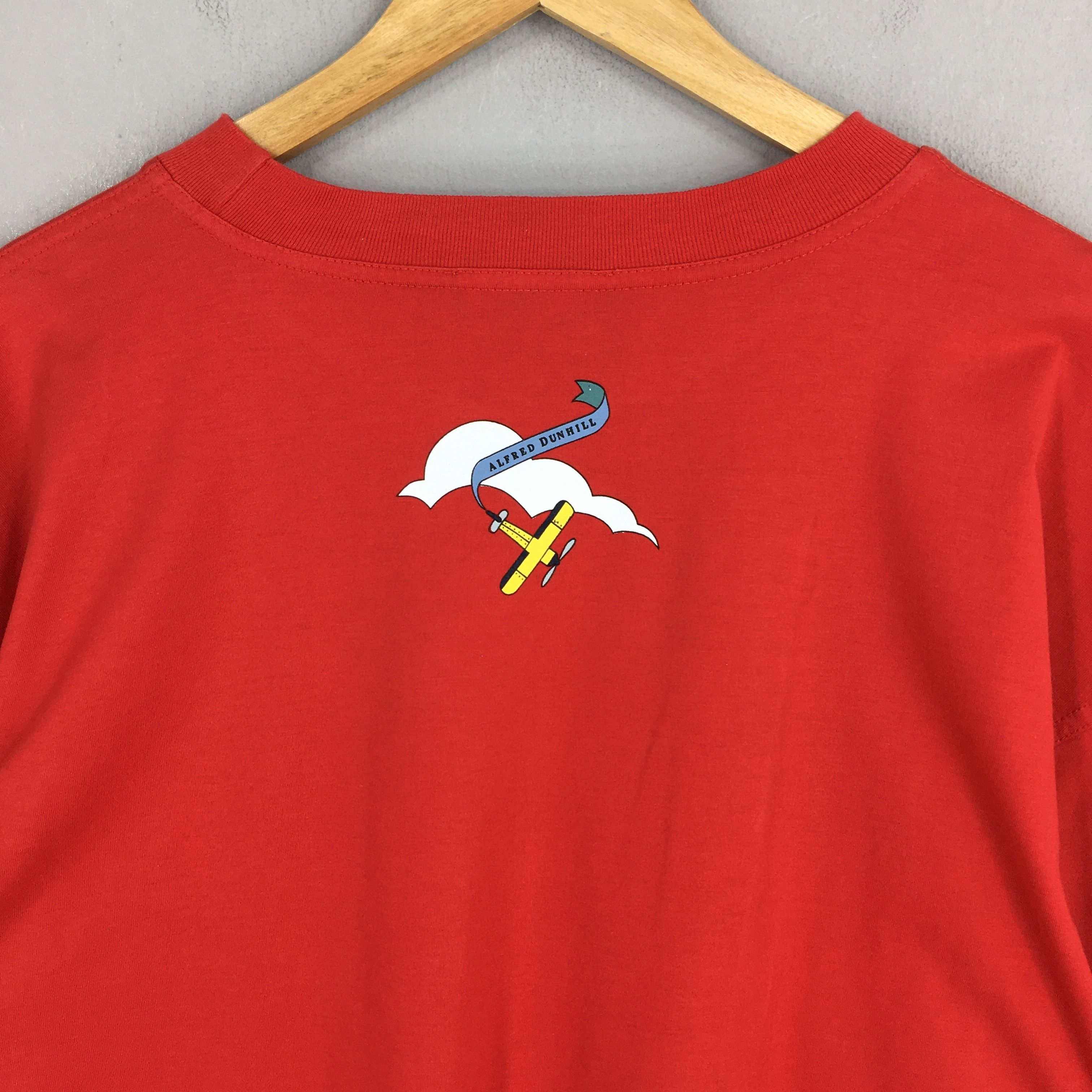 Alfred Dunhill Vintage Dunhill Red T shirt Medium Size US M / EU 48-50 / 2 - 7 Thumbnail