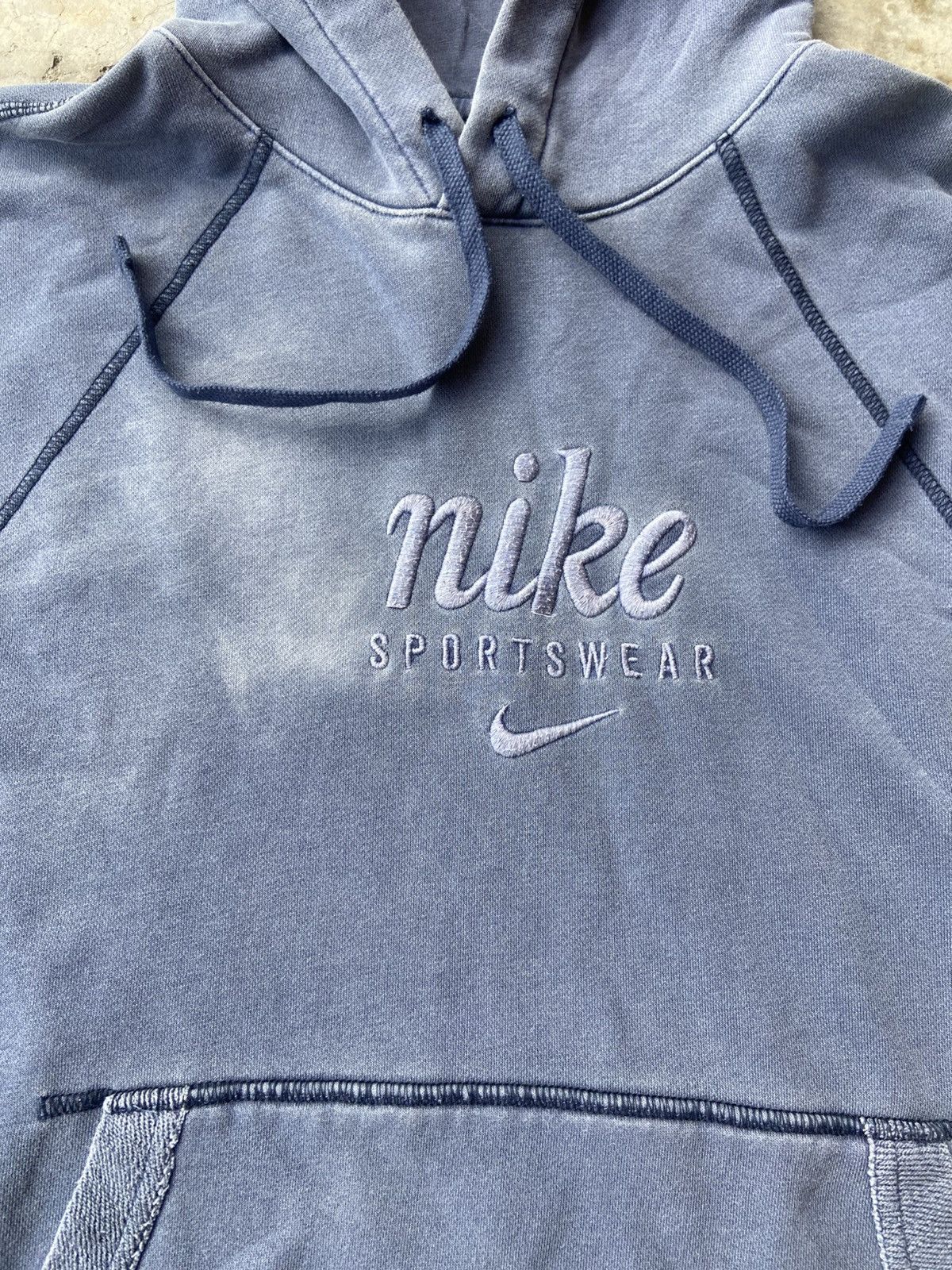 Nike × Vintage Nike Sportwear Center Swoosh Hoodie Size US S / EU 44-46 / 1 - 2 Thumbnail